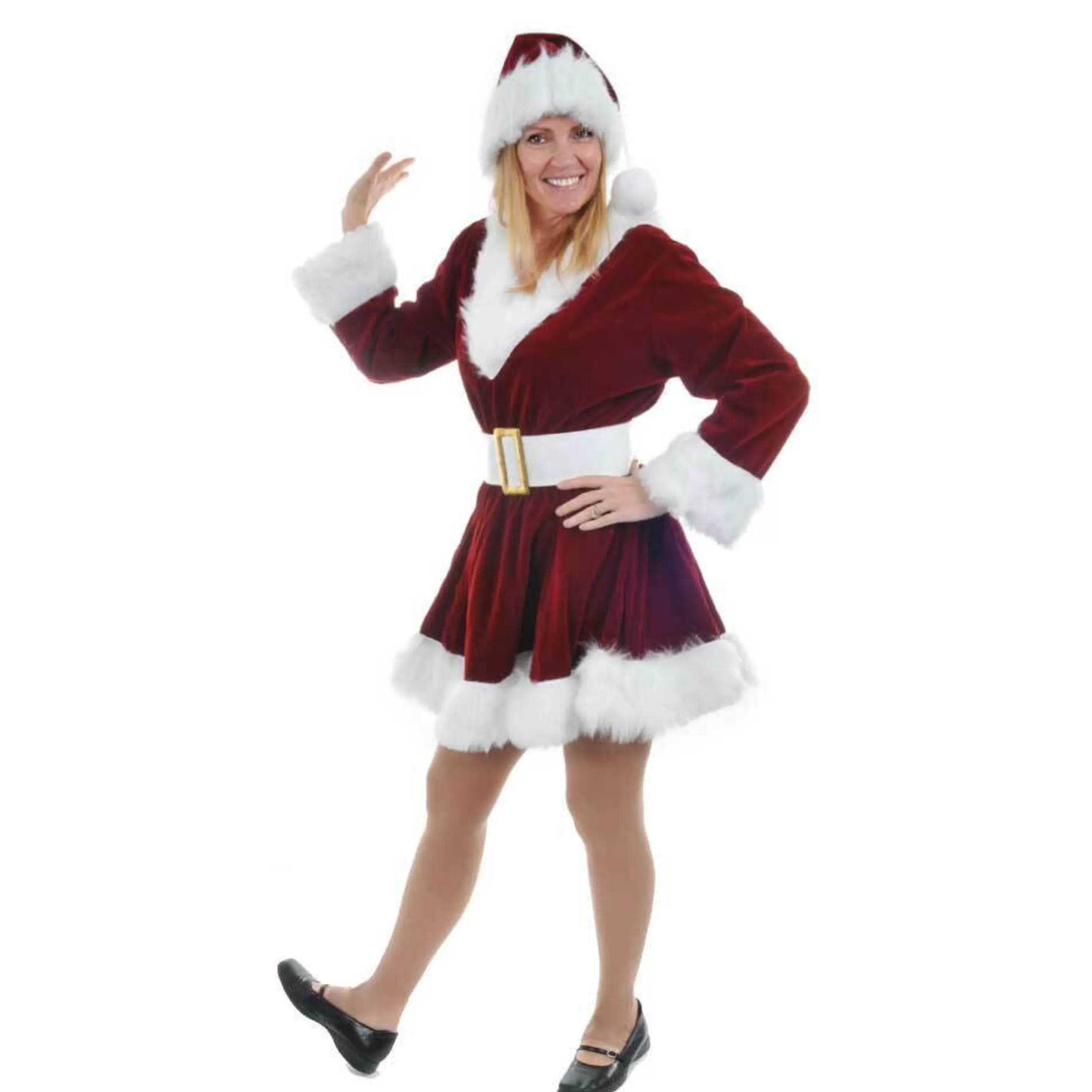 New * Burgundy Velvet Christmas Pixie Elf (Size 12-14)