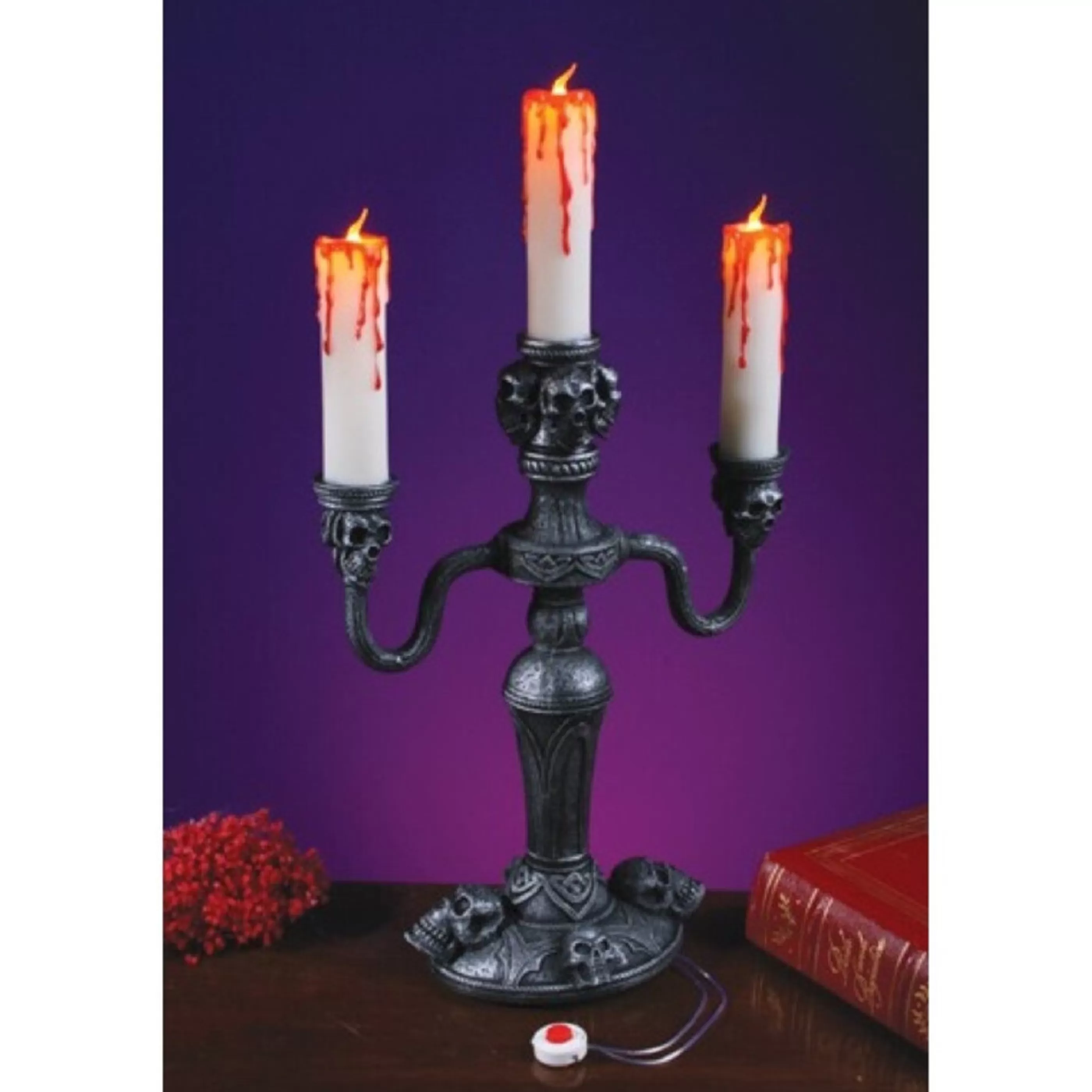 Flash Sale Witches of Halloween Candelabra Led Flames - 35Cm