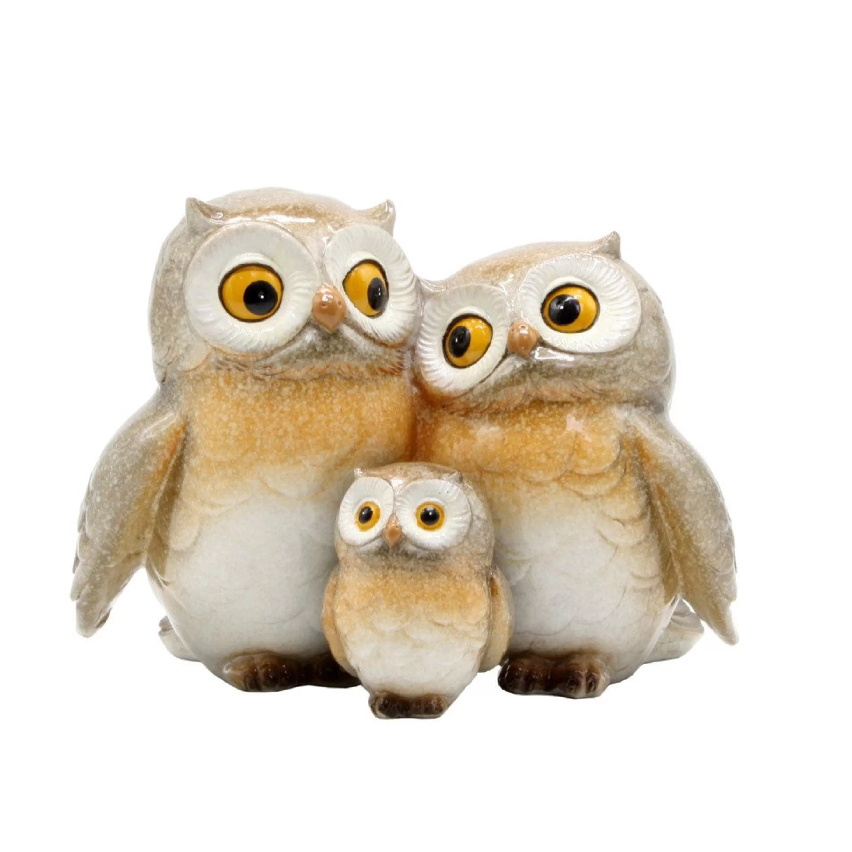 * Table Top Decorations | Carla Owl Family - 16Cm