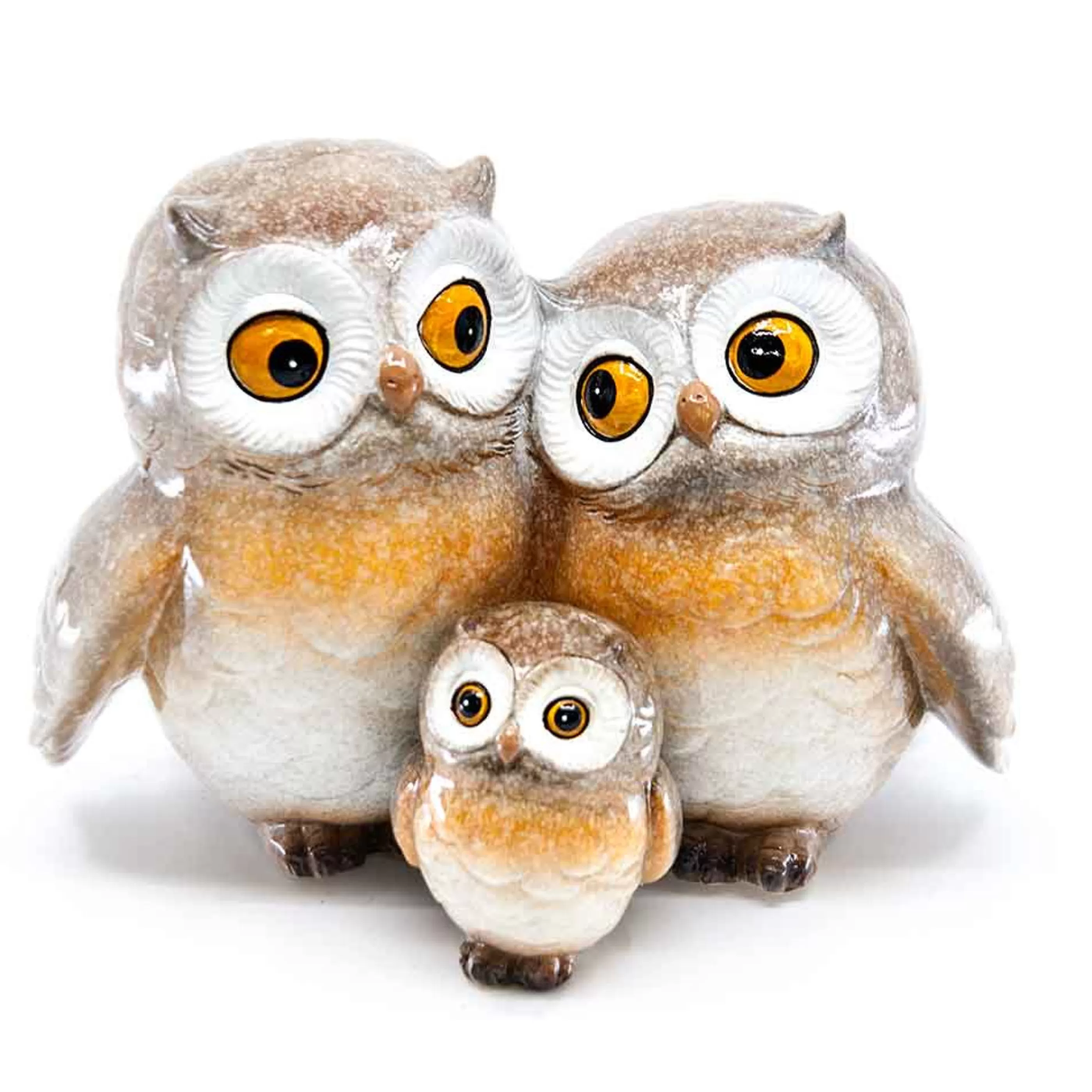 * Table Top Decorations | Carla Owl Family - 16Cm