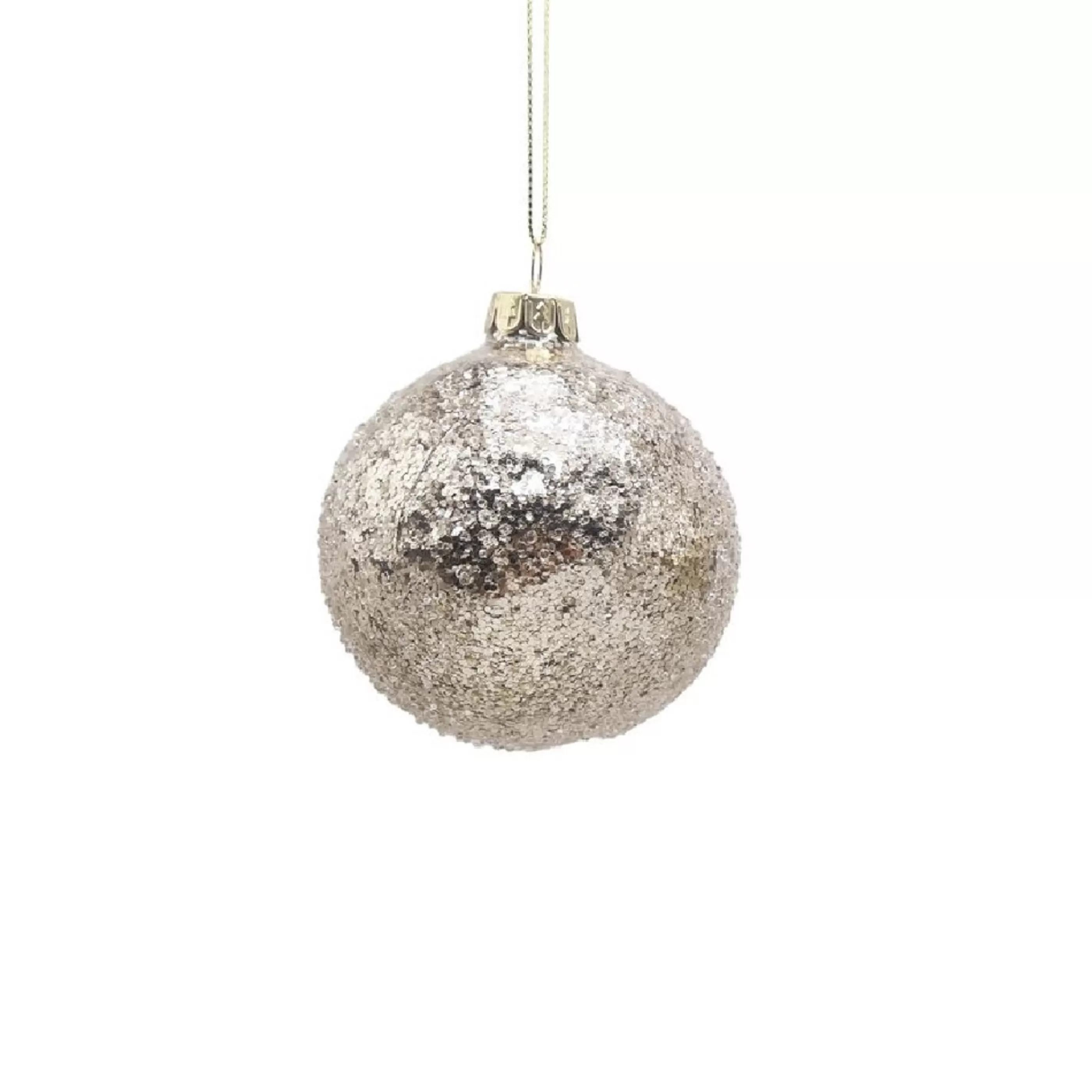 * Hanging Christmas Ornaments | Champagne Glass Bauble (3 Styles) - 8Cm