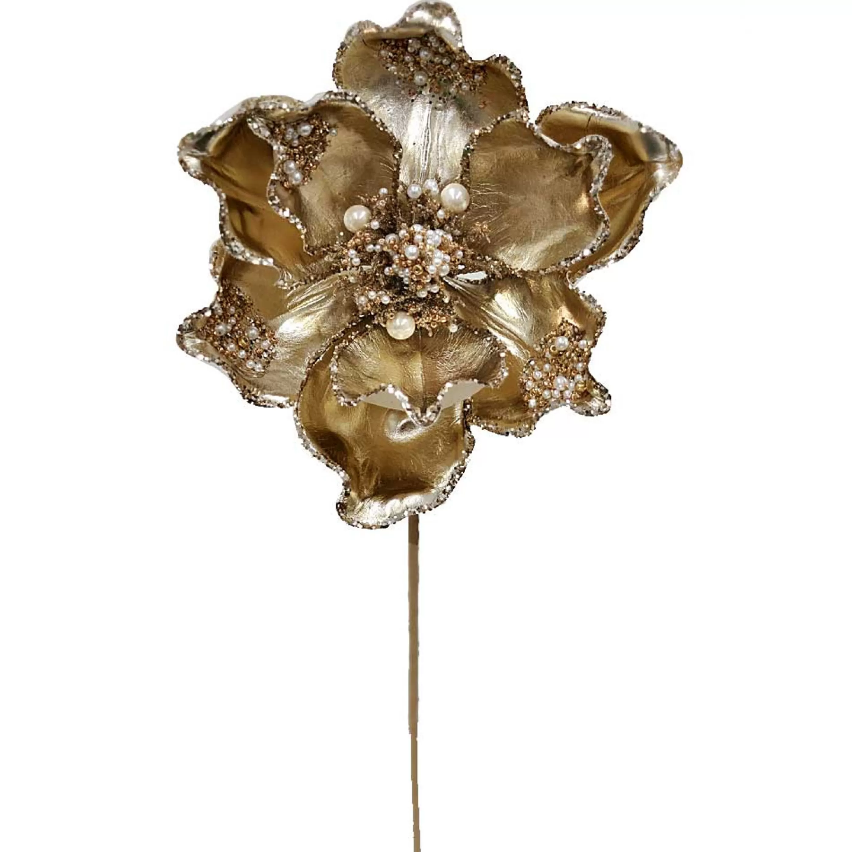 * Floristry | Champagne Magnolia With Jewel Centre - 20Cm