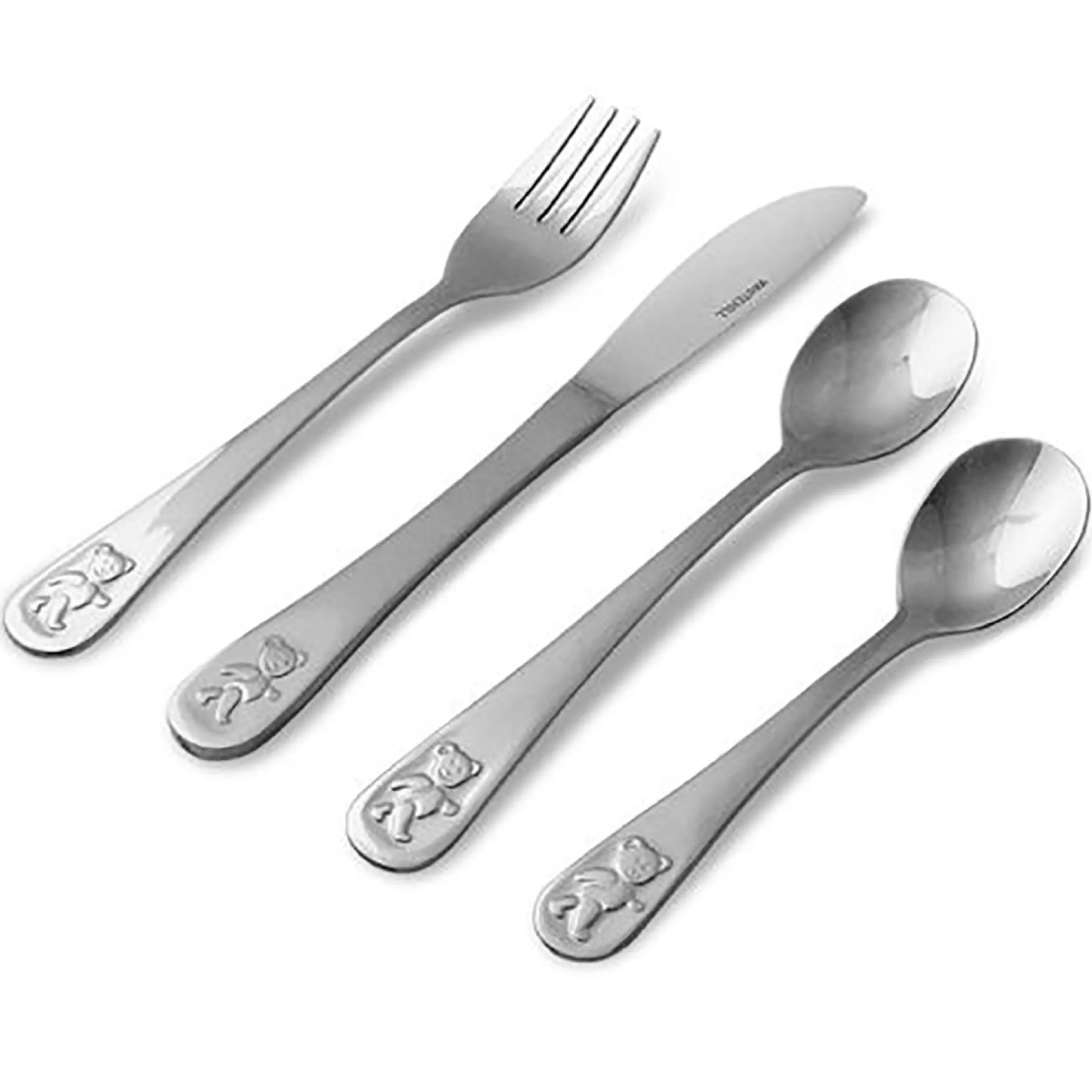 Hot * Childs Teddys Table Cutlery 4Pc Set