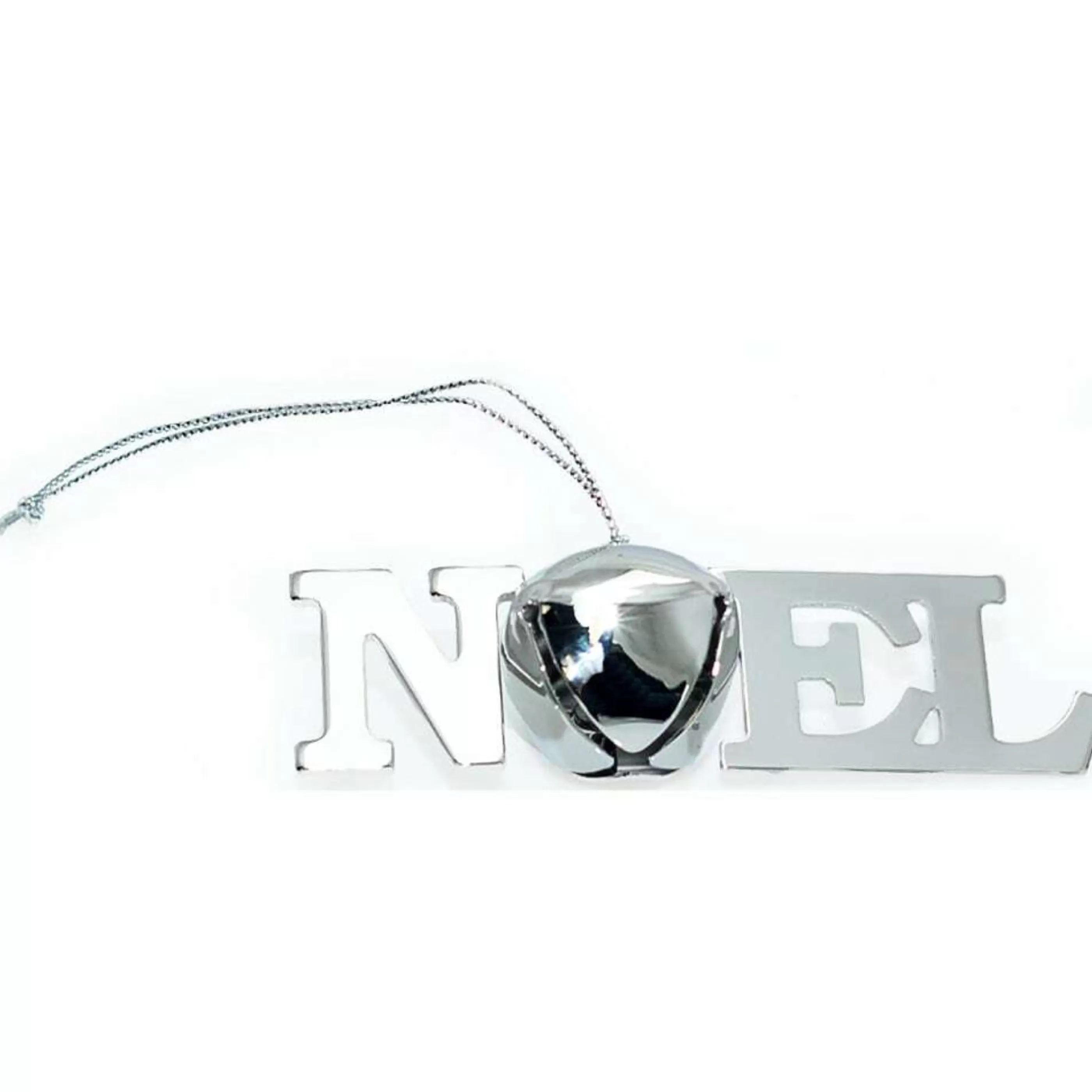 * Hanging Christmas Ornaments | Christmas Bell Noel Ornament Metal Silver - 9Cm