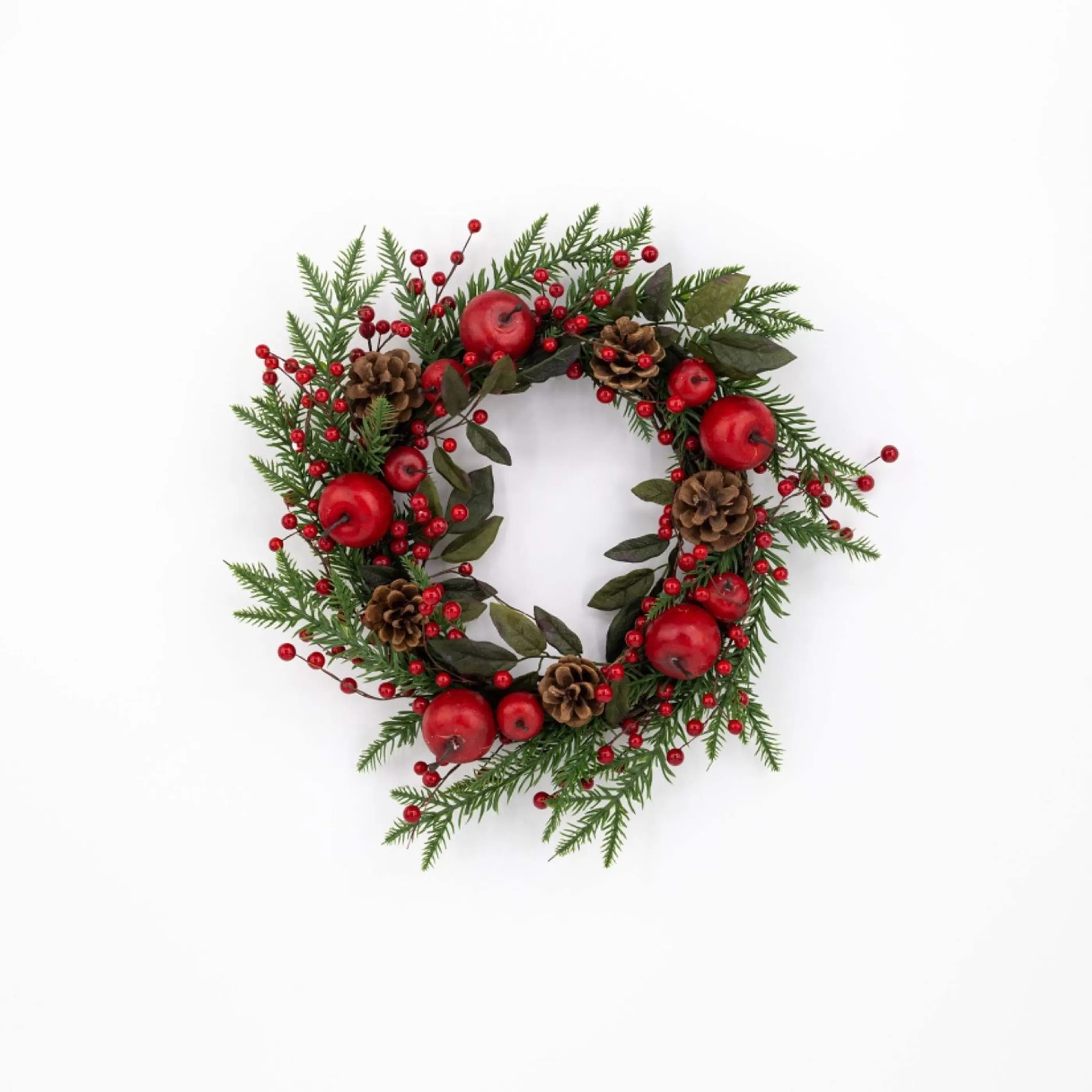 * Wreaths | Christmas Berry Pinecone Wreath - 38Cm