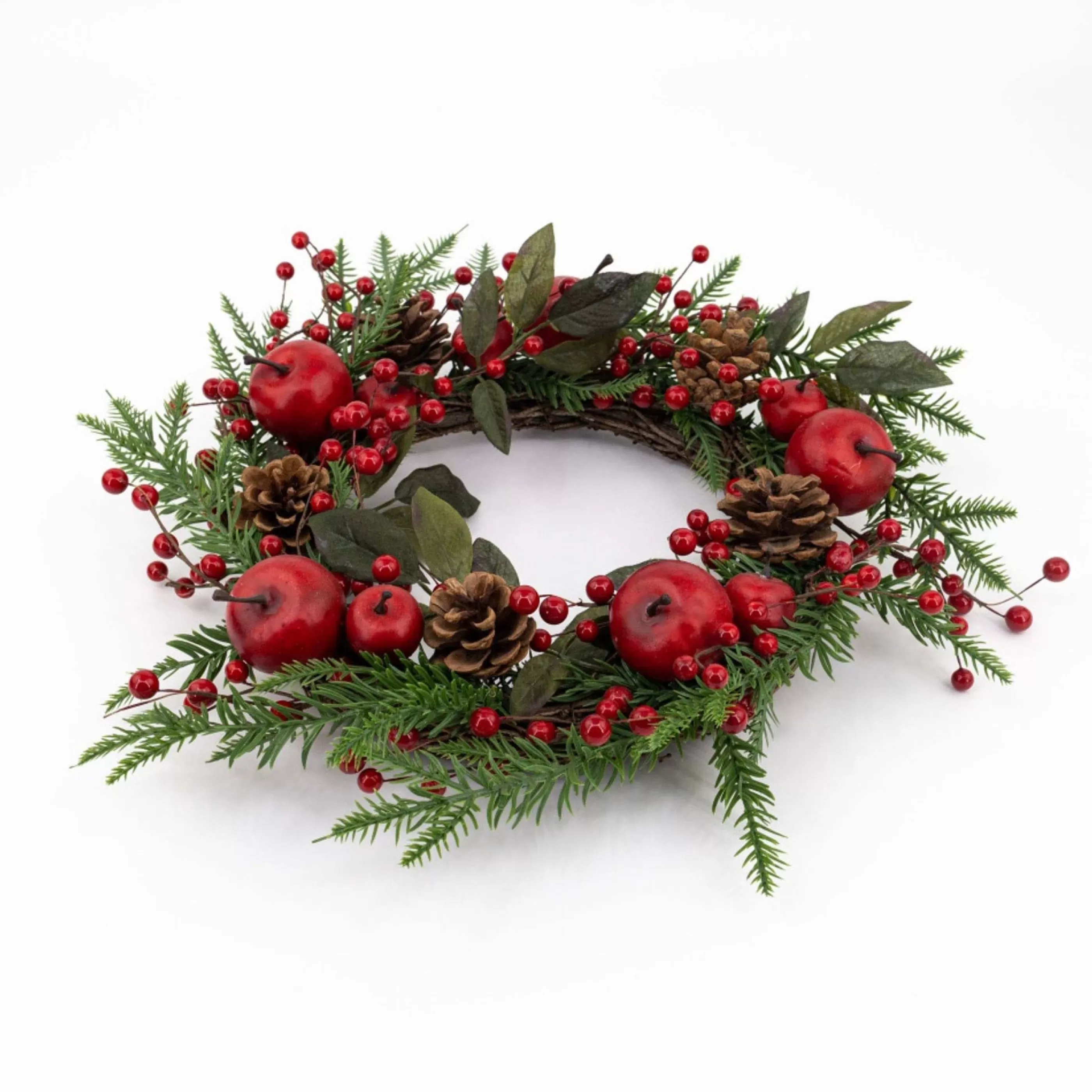 * Wreaths | Christmas Berry Pinecone Wreath - 38Cm