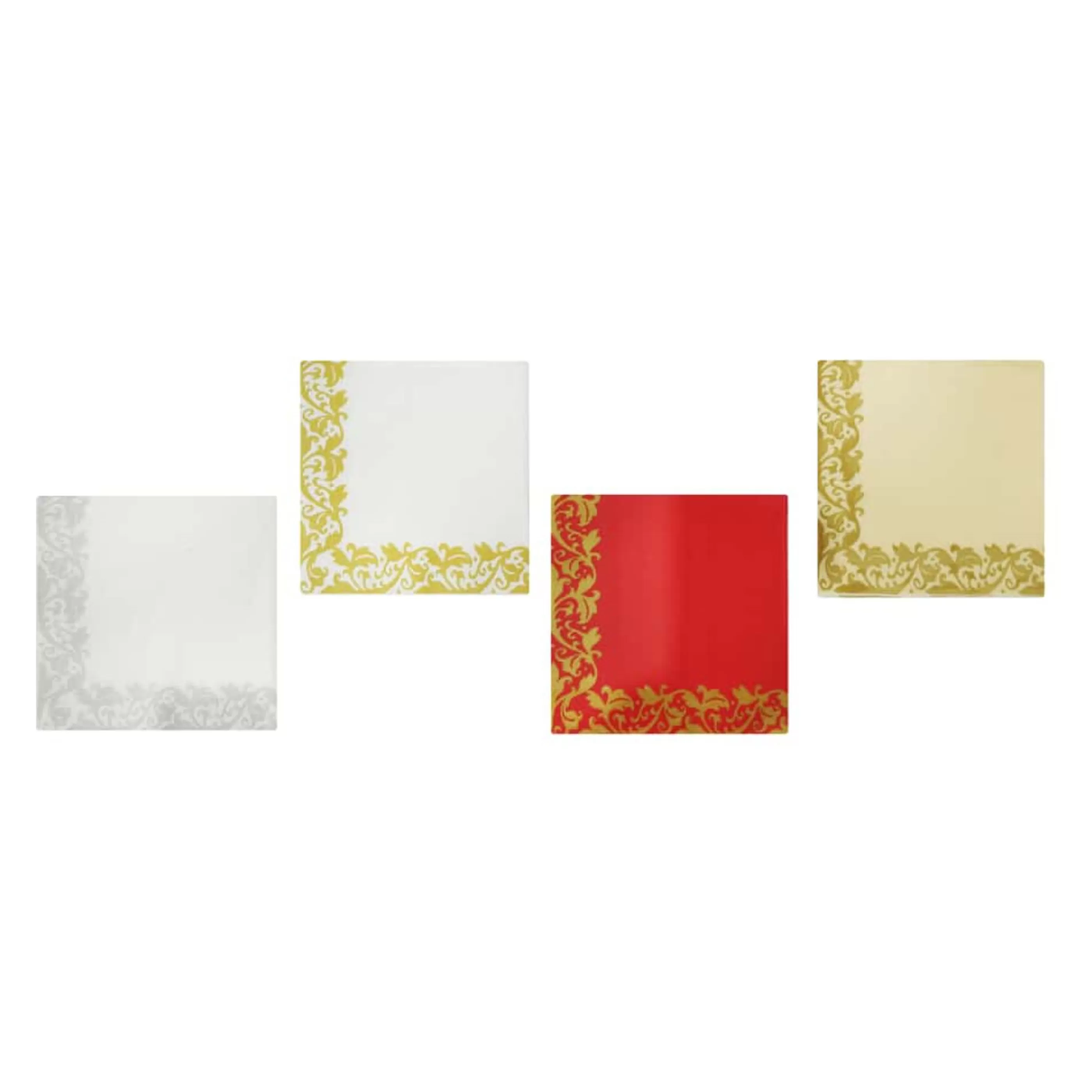 Flash Sale * Christmas Border Napkins Pack Of 20 ( 4 Colours)