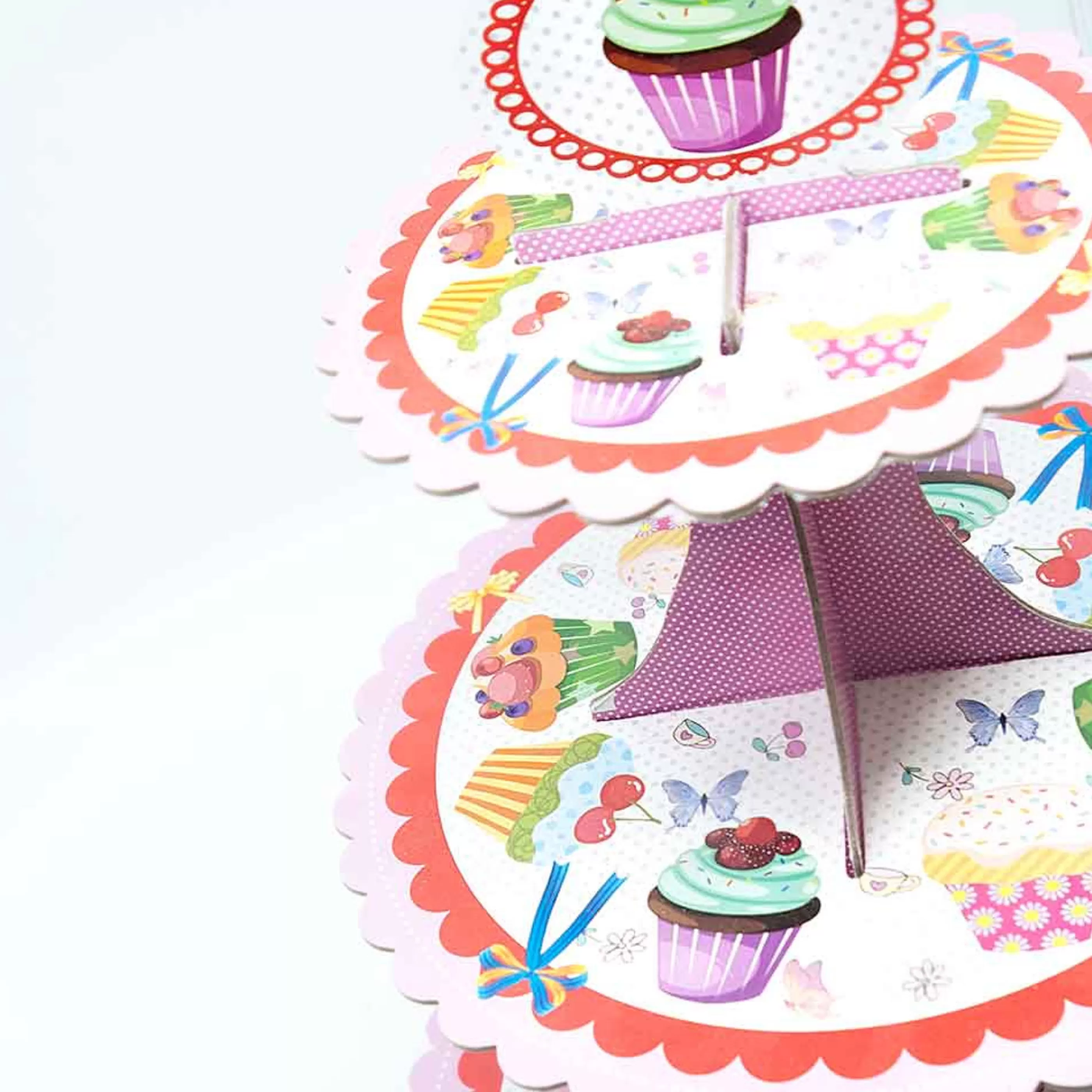 Best Sale * Christmas Cake Stand 3 Tier Printed - 37Cm