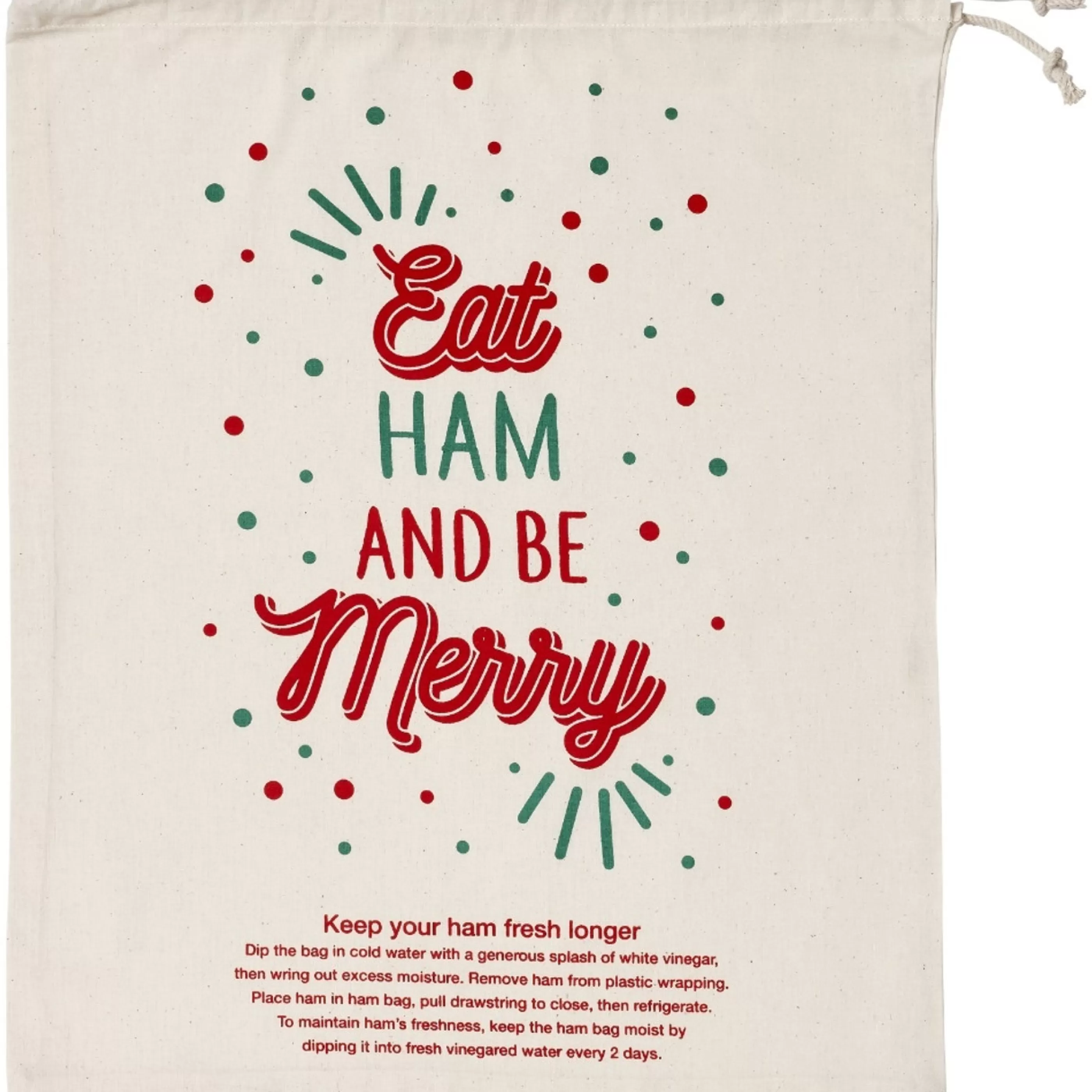 Shop Ladelle Ashdene Christmas Cheer Ham Bag - 55Cm