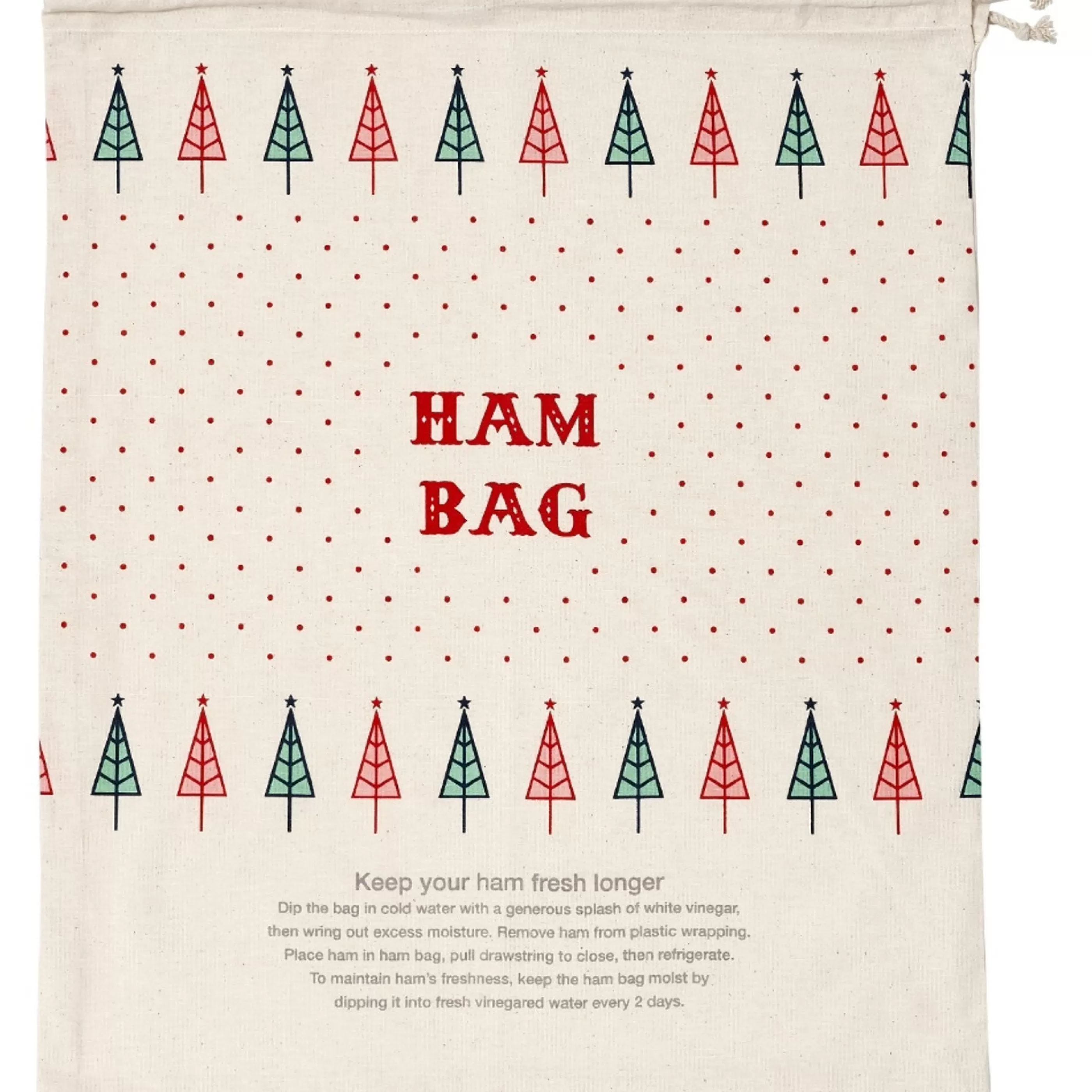 Shop Ladelle Ashdene Christmas Cheer Ham Bag - 55Cm