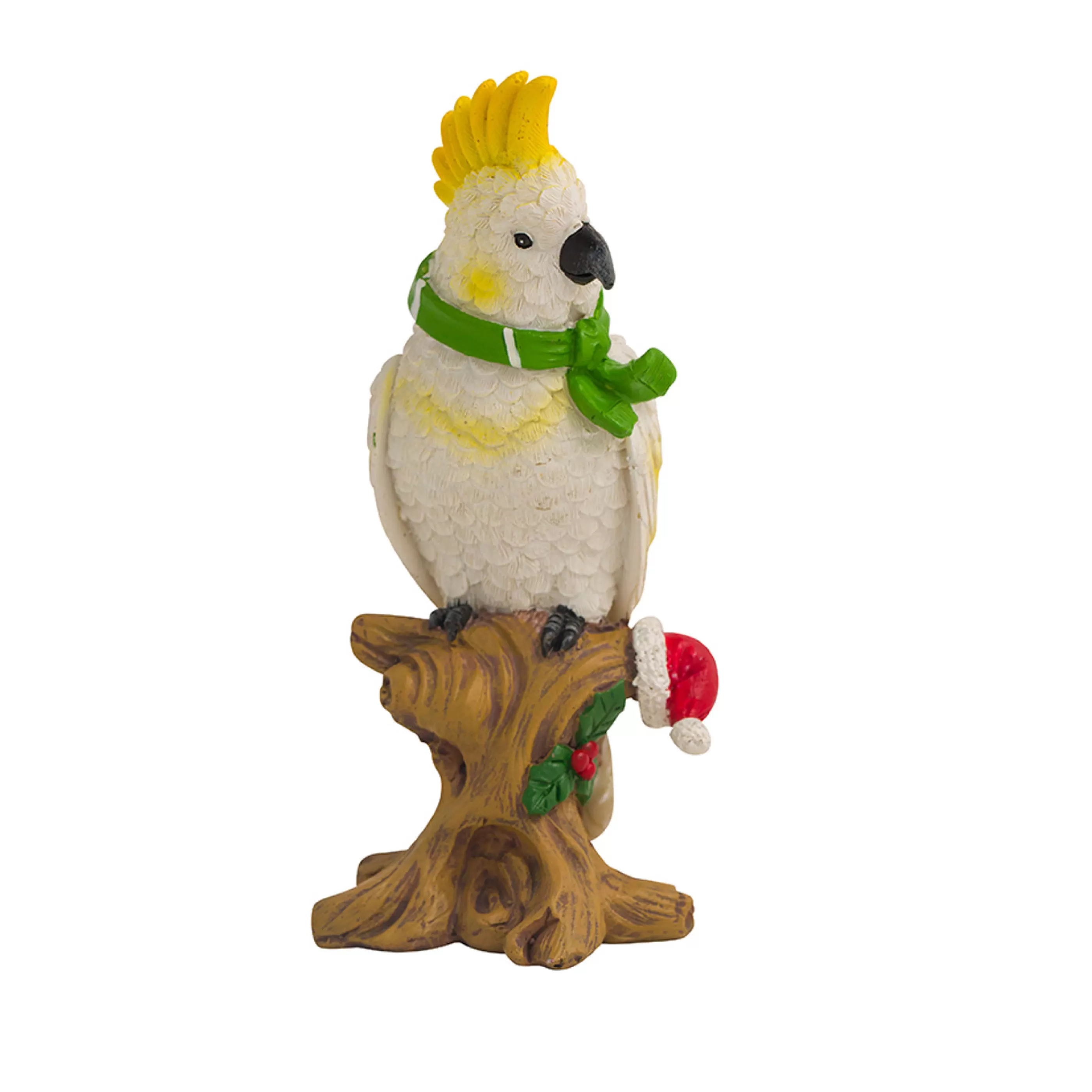 * Hanging Christmas Ornaments | Christmas Cockatoo On Tree Log Ornament - 15Cm