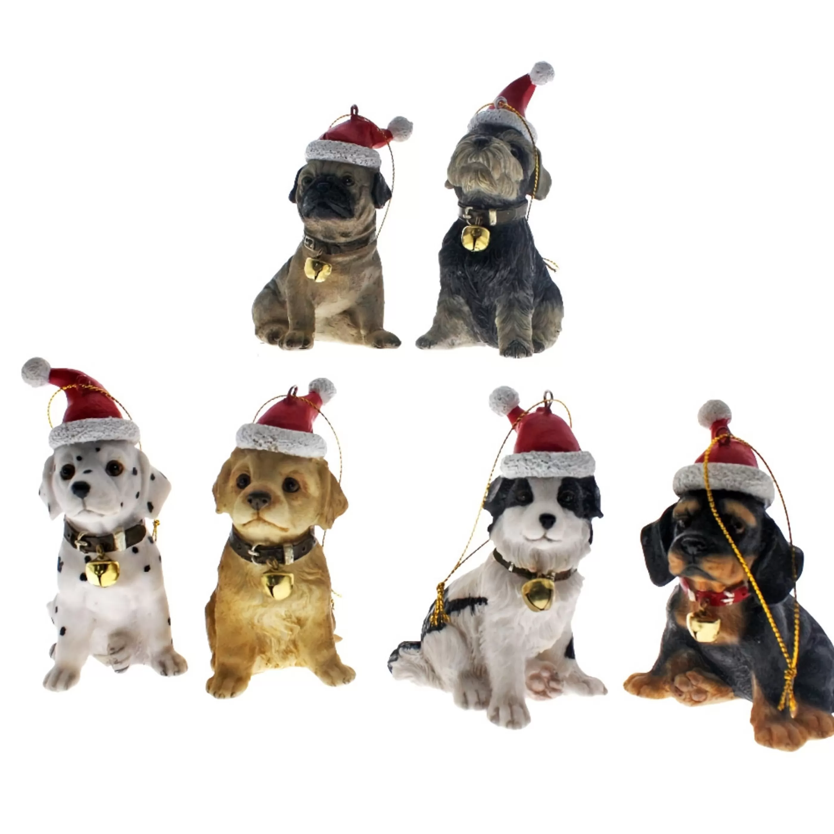 * Hanging Christmas Ornaments | Christmas Dog Hanging Decorations (6 Styles)