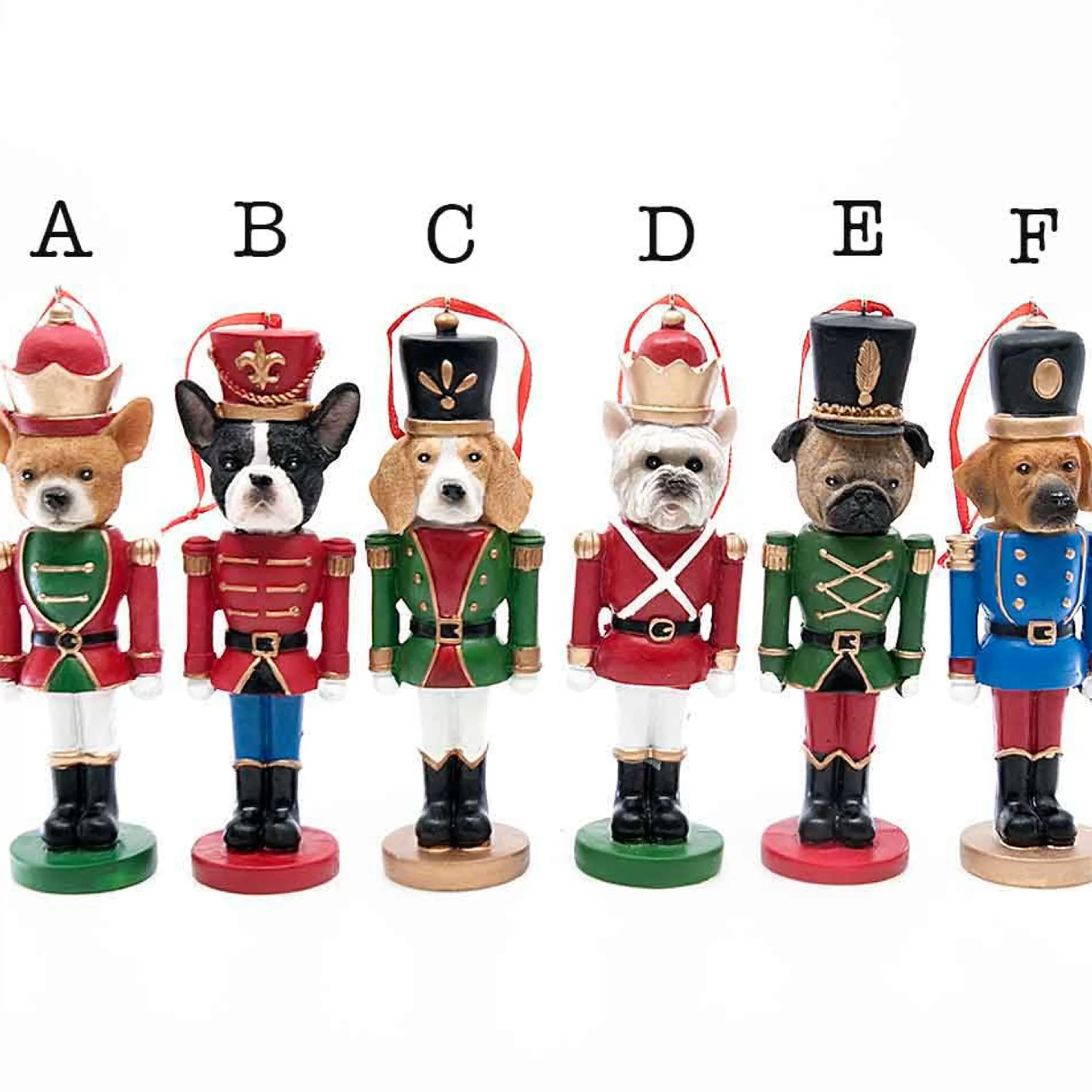 * Hanging Christmas Ornaments | Christmas Dog Nutcracker Ornaments (6 Styles)