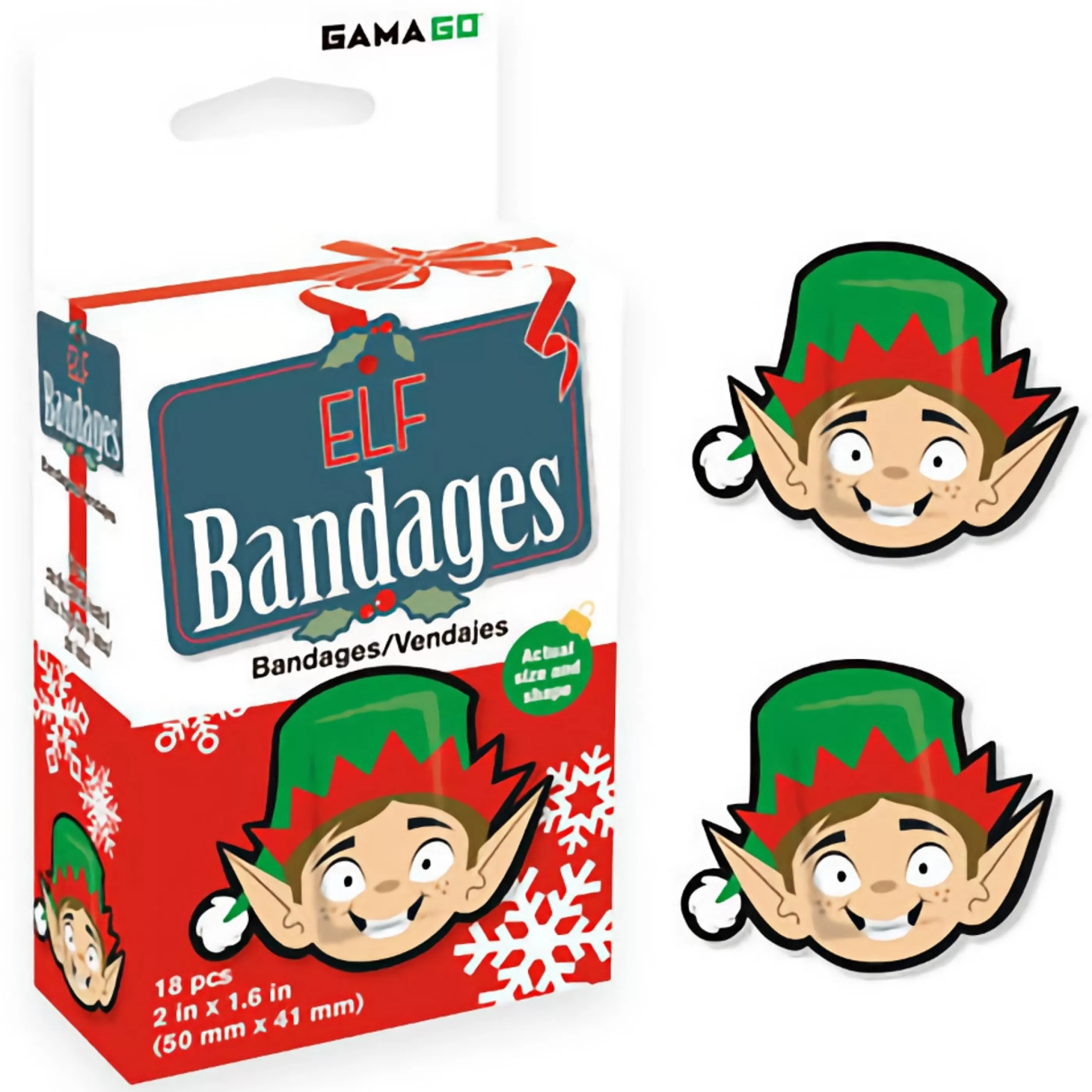 Hot * Christmas Elf Bandages (Pack Of 18) - 5Cm