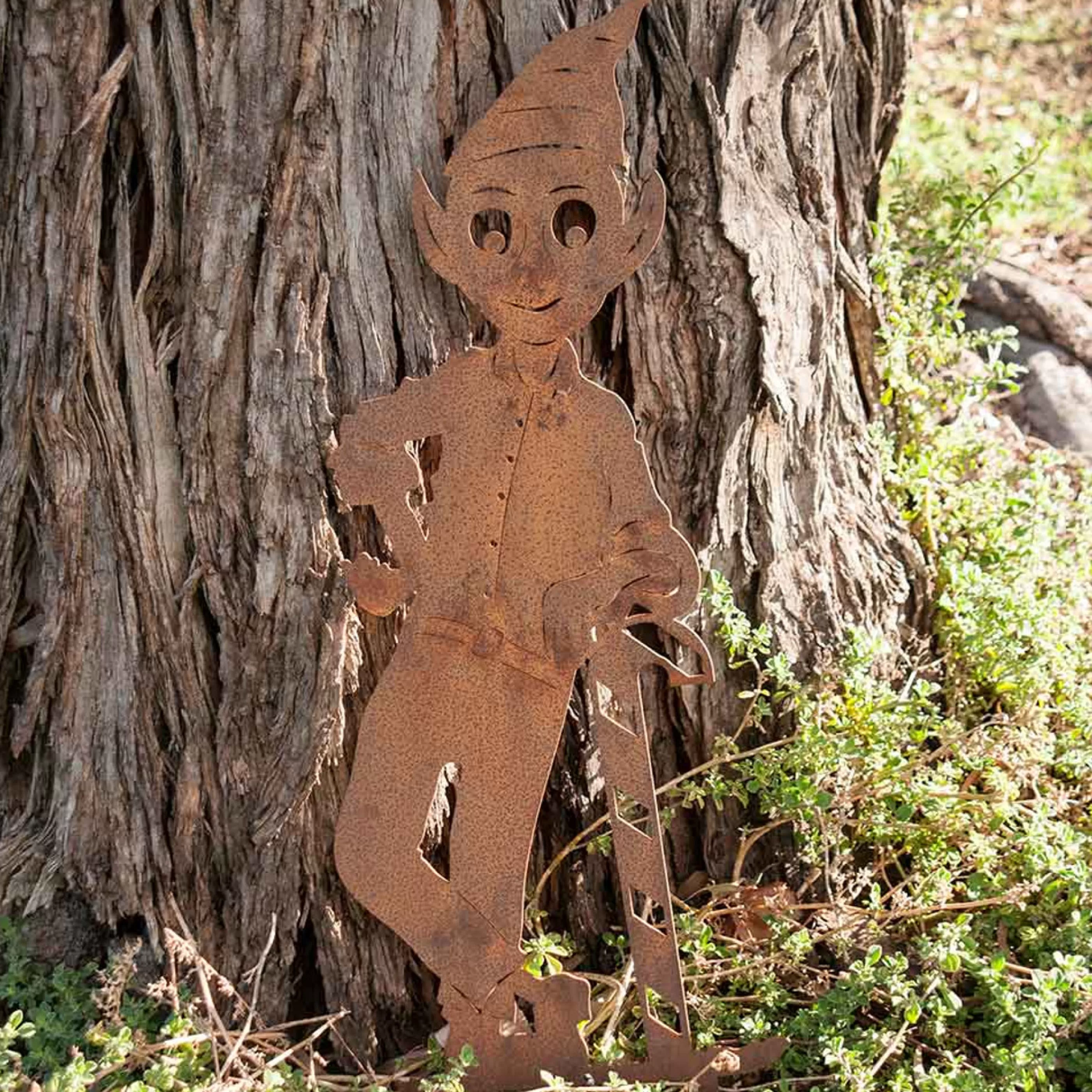 Online * Christmas Elf Boy Garden Art Stake - 82Cm