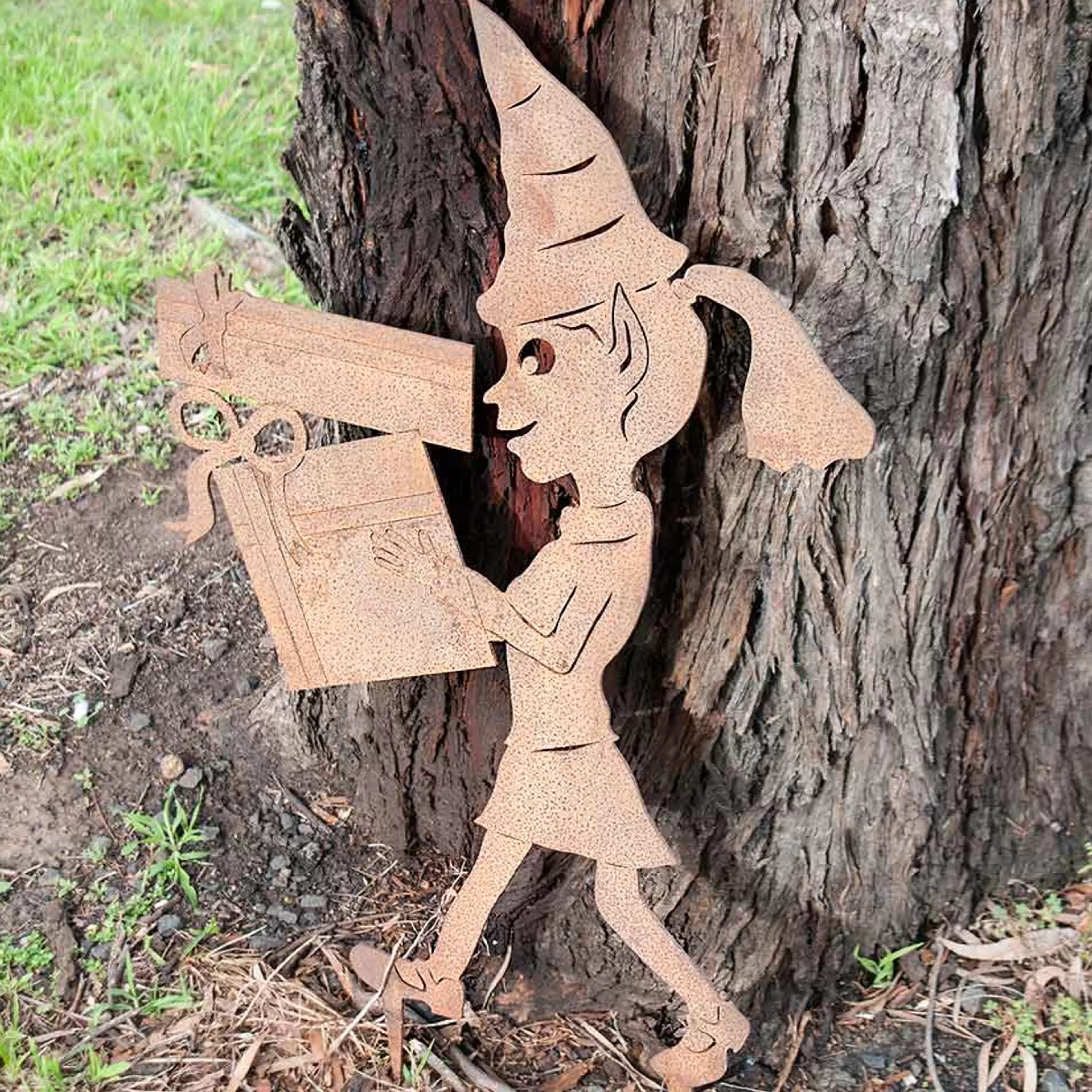 Best * Christmas Elf Girl Stake Garden Art - 80Cm