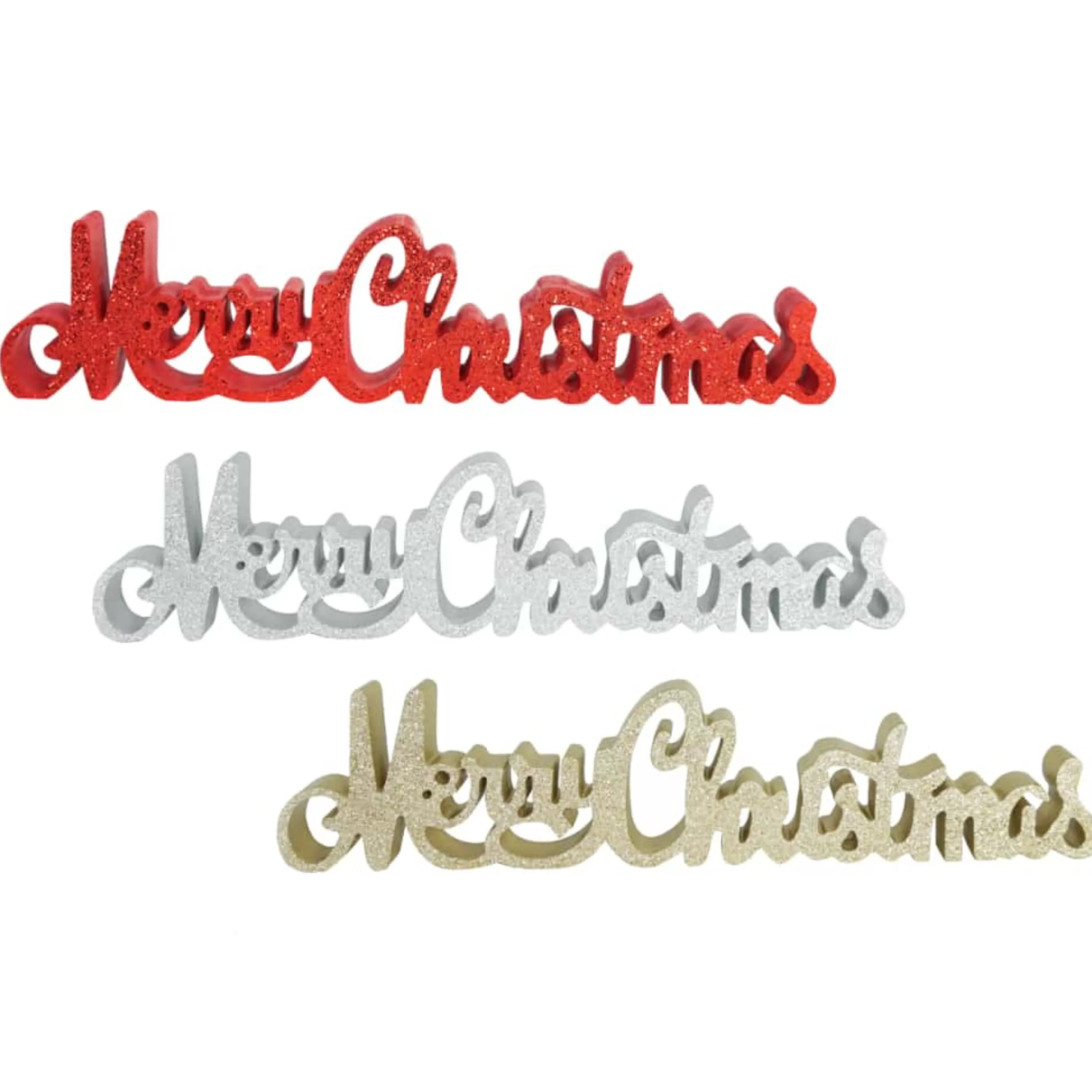 * Table Top Decorations | Christmas Fancy Table Sign (3 Colours) - 48Cm