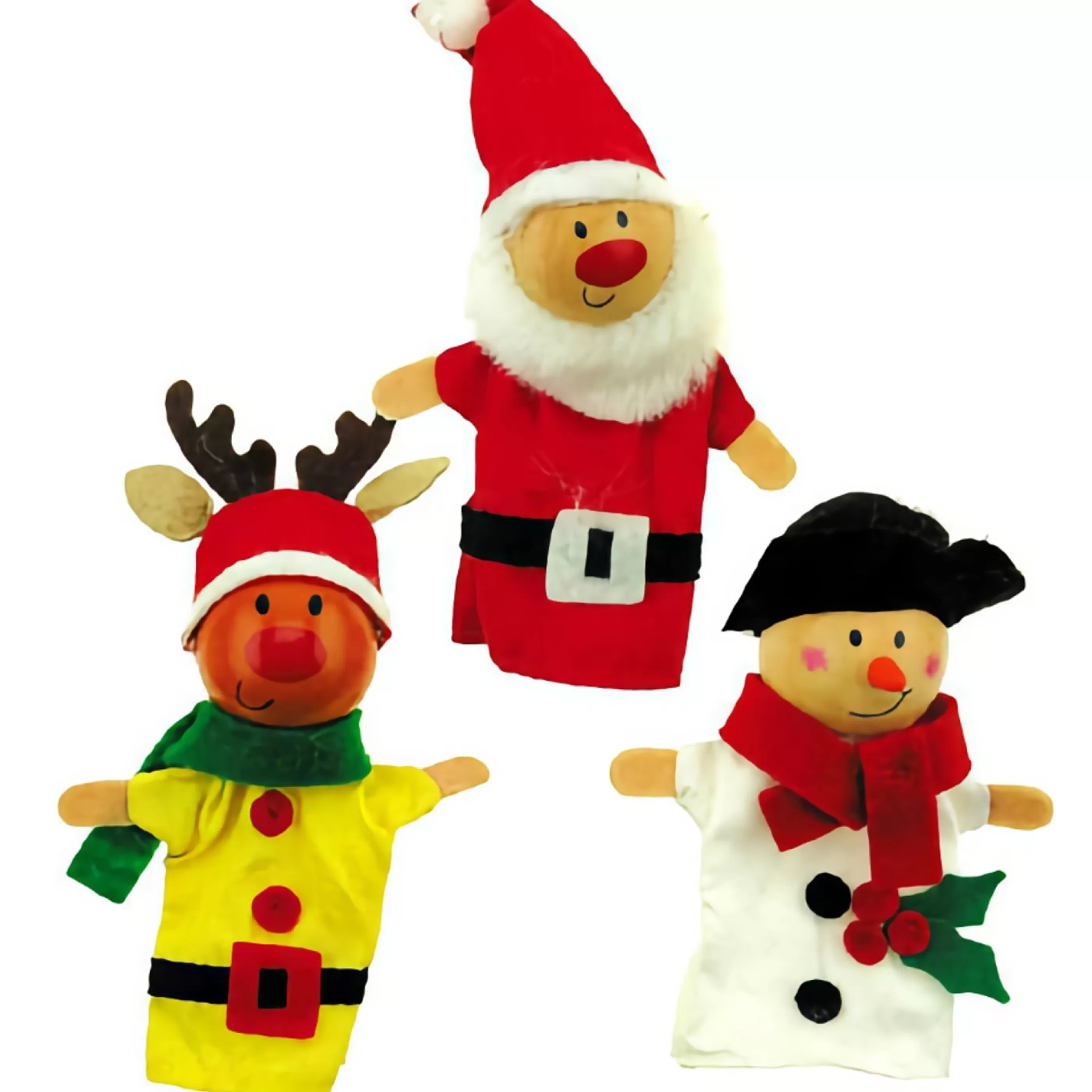 Online * Christmas Festive Finger Puppet (3 Styles) - 10Cm