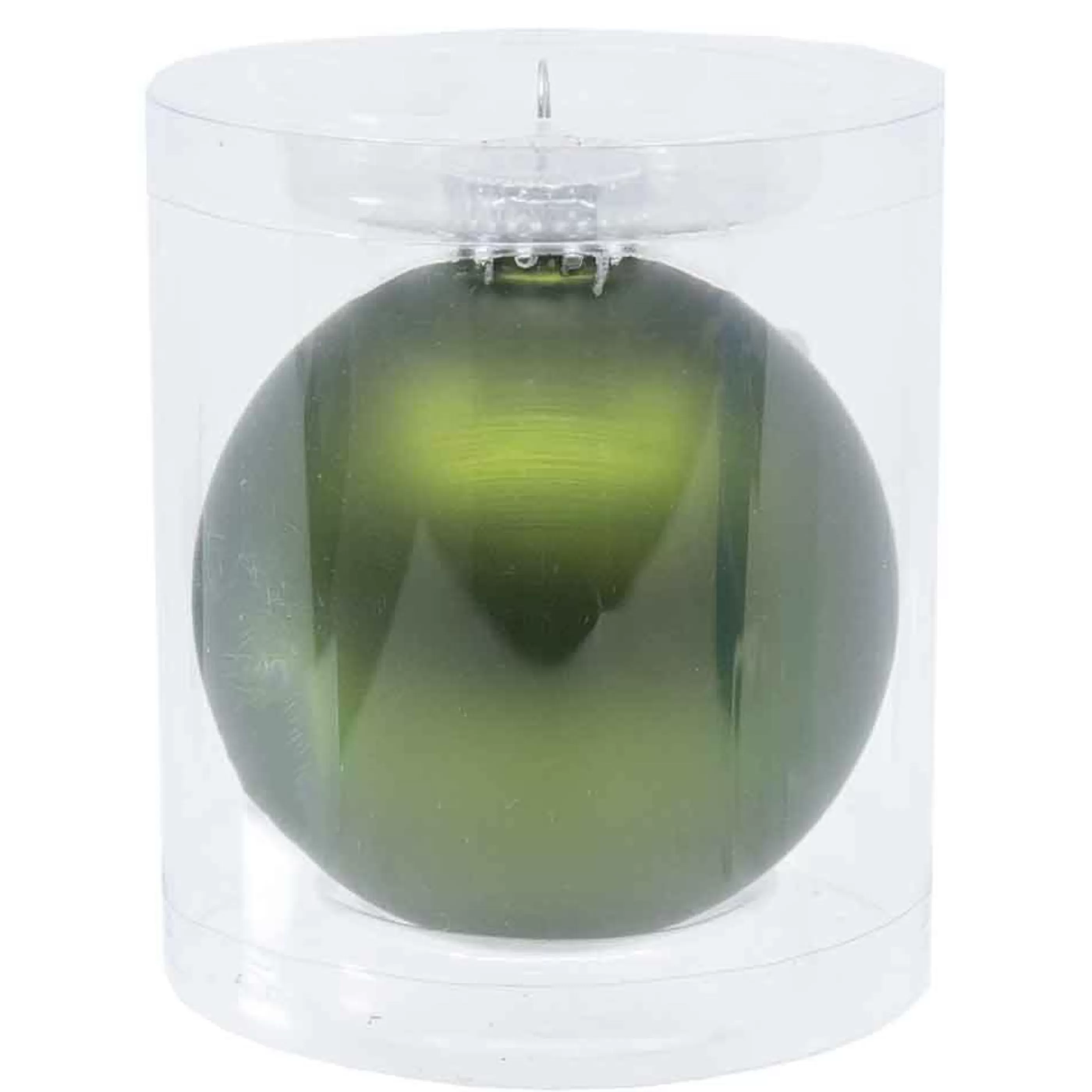 * Hanging Christmas Baubles | Christmas Green Glass Bauble - 8Cm