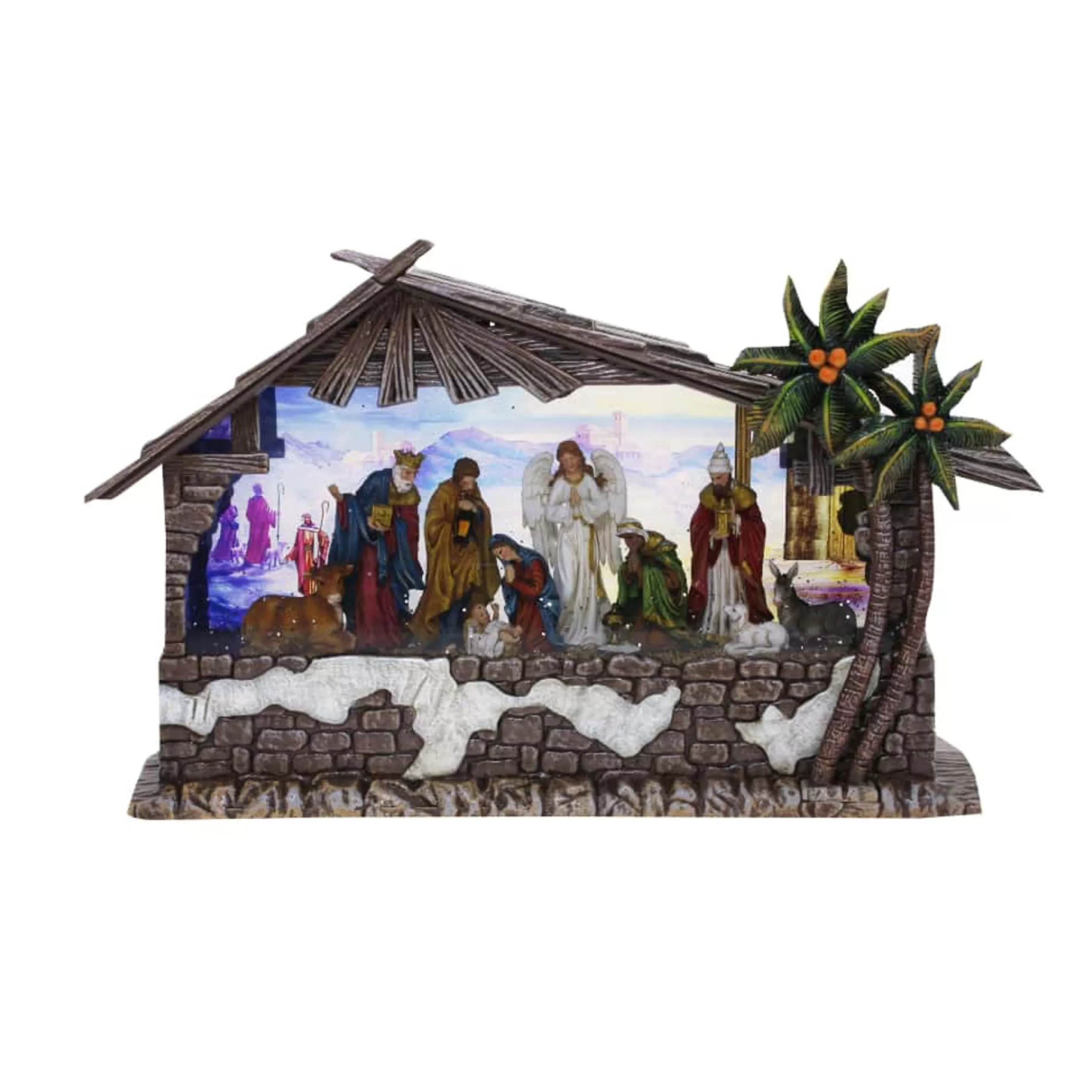 Cheap * Christmas Nativity Scene Water Lantern - 30Cm