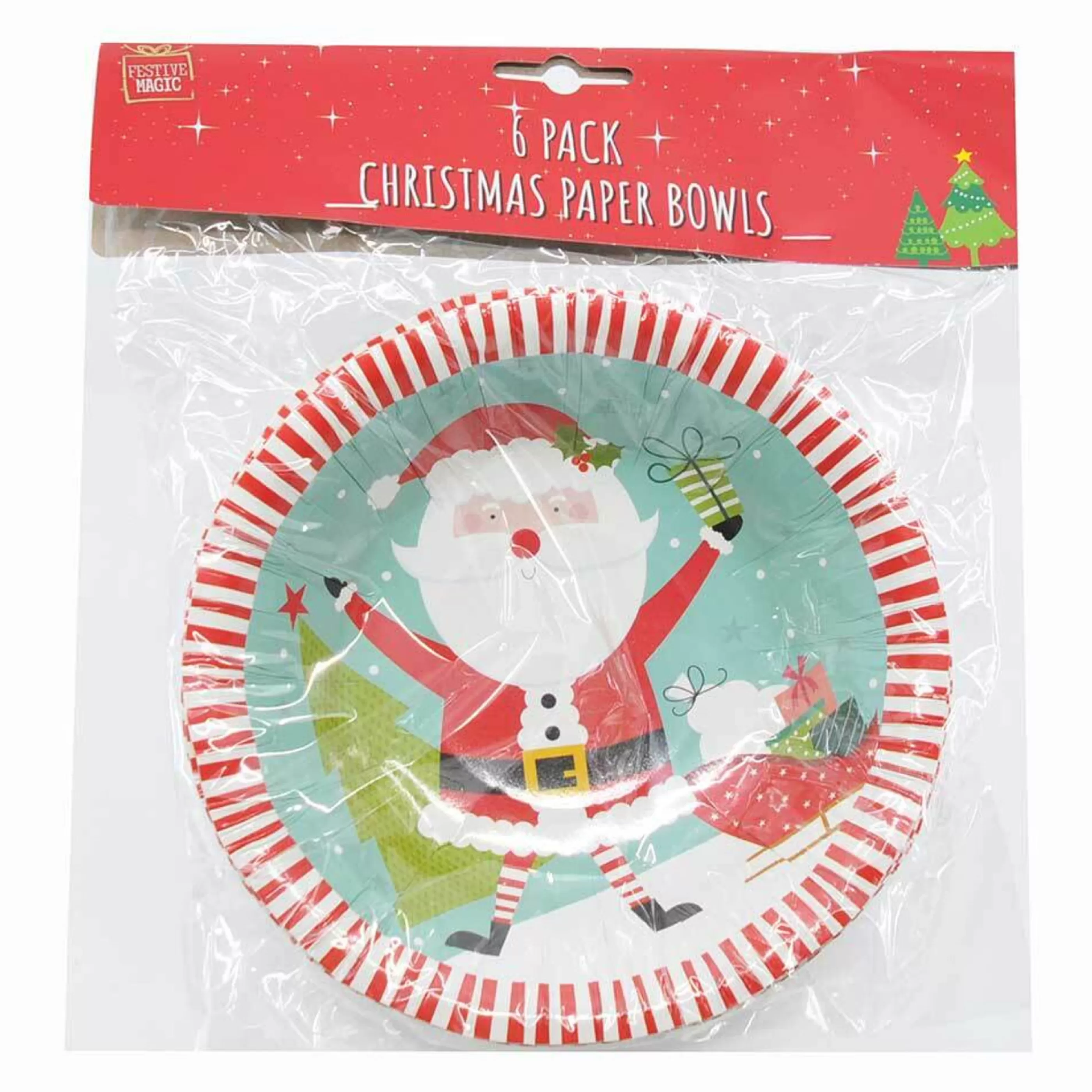 Outlet * Christmas Paper Dessert Bowls (4 Designs) - 6Pk