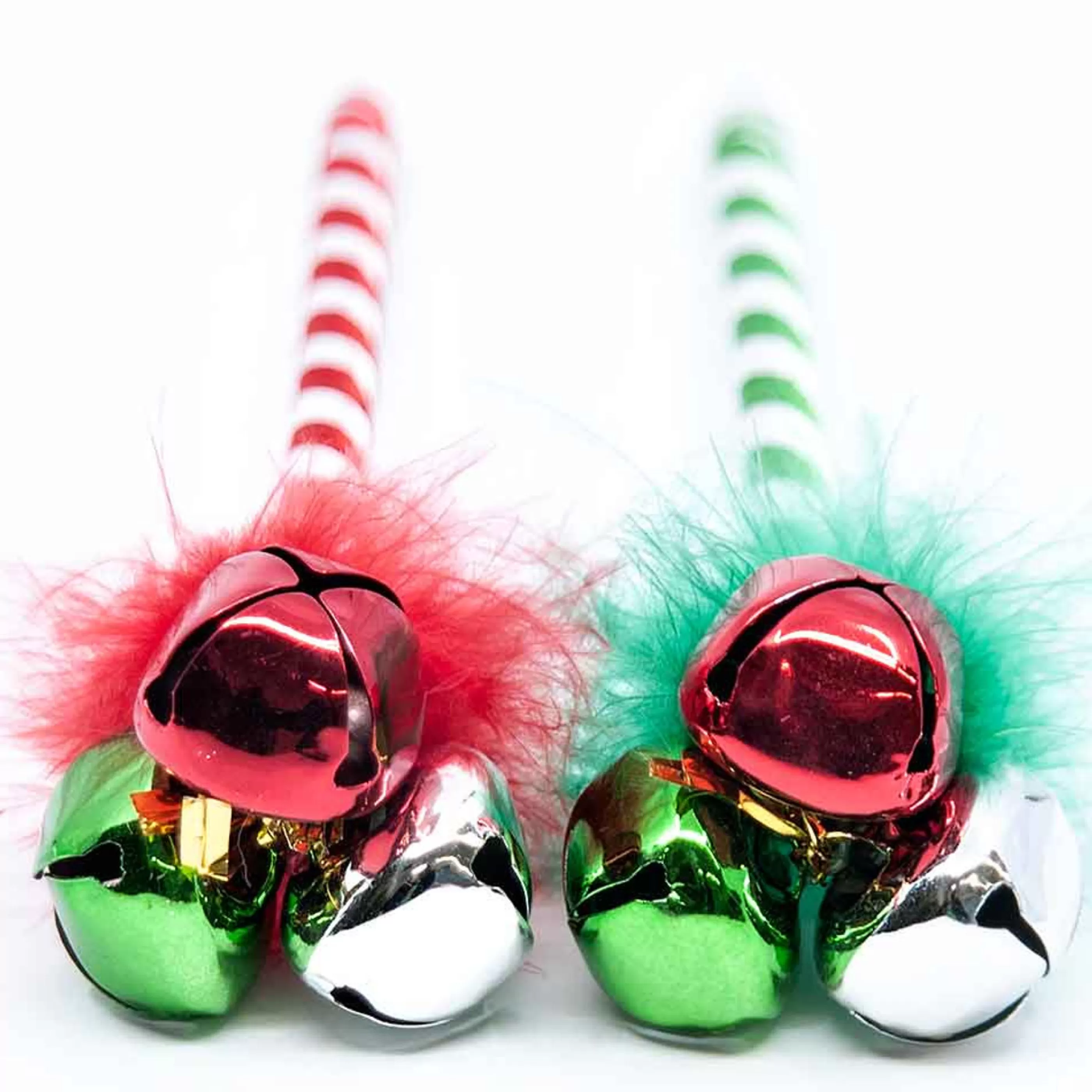 Discount * Christmas Pen Jingle Bell Tinsel Pompoms - 24Cm