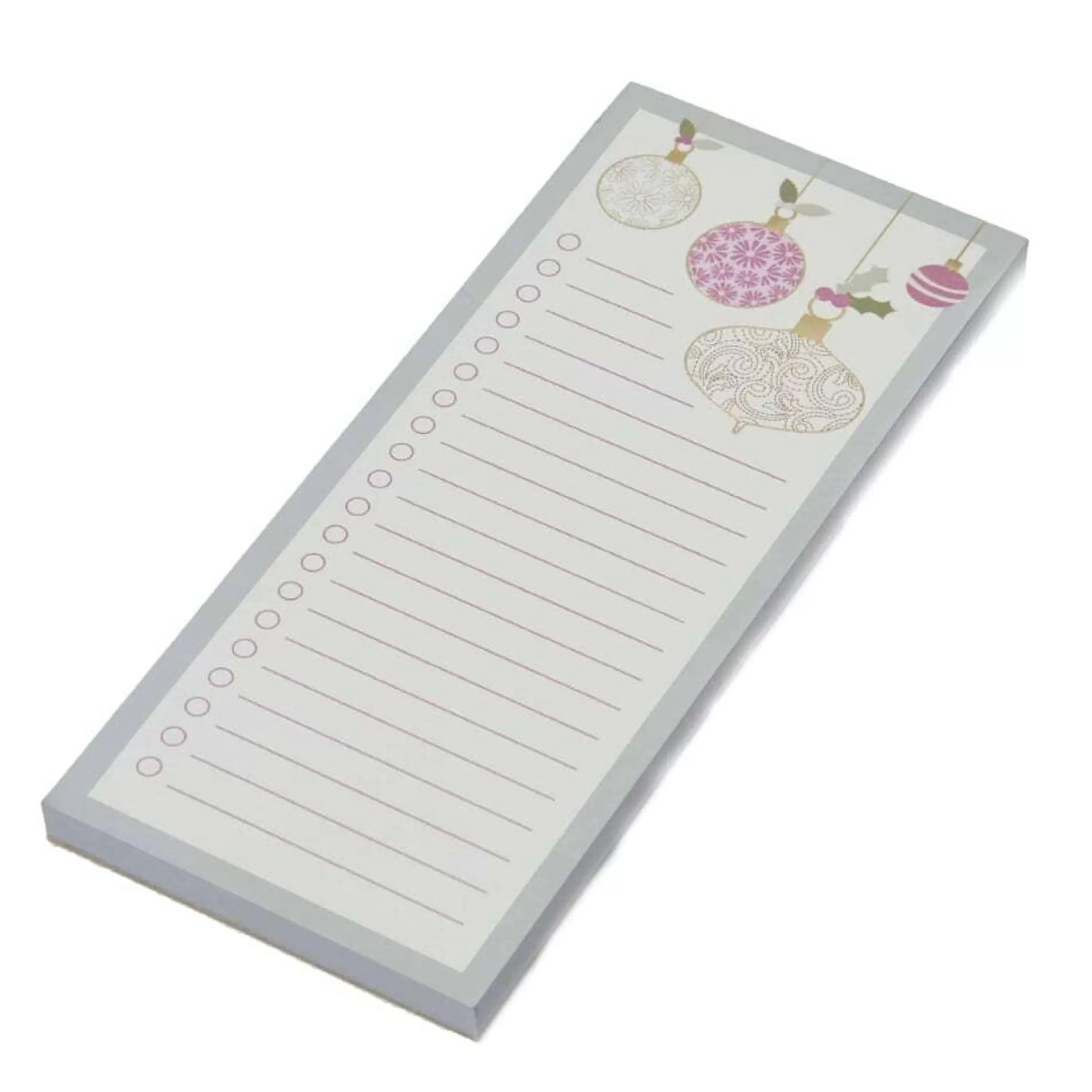 Hot * Christmas Swirl Shopping Notepad - 21Cm