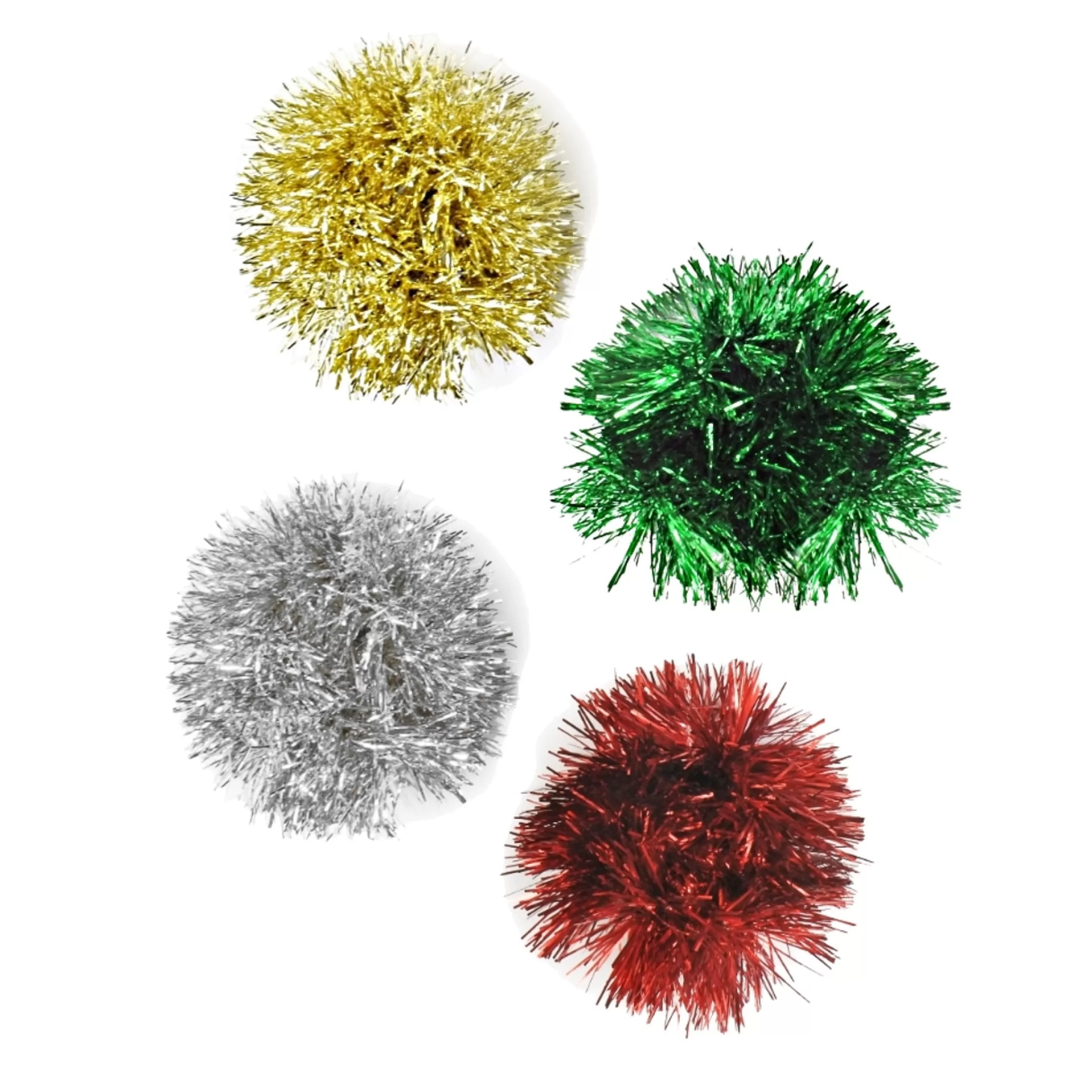 Best Sale * Christmas Tinsel Pom Pom Hair Scrunchie