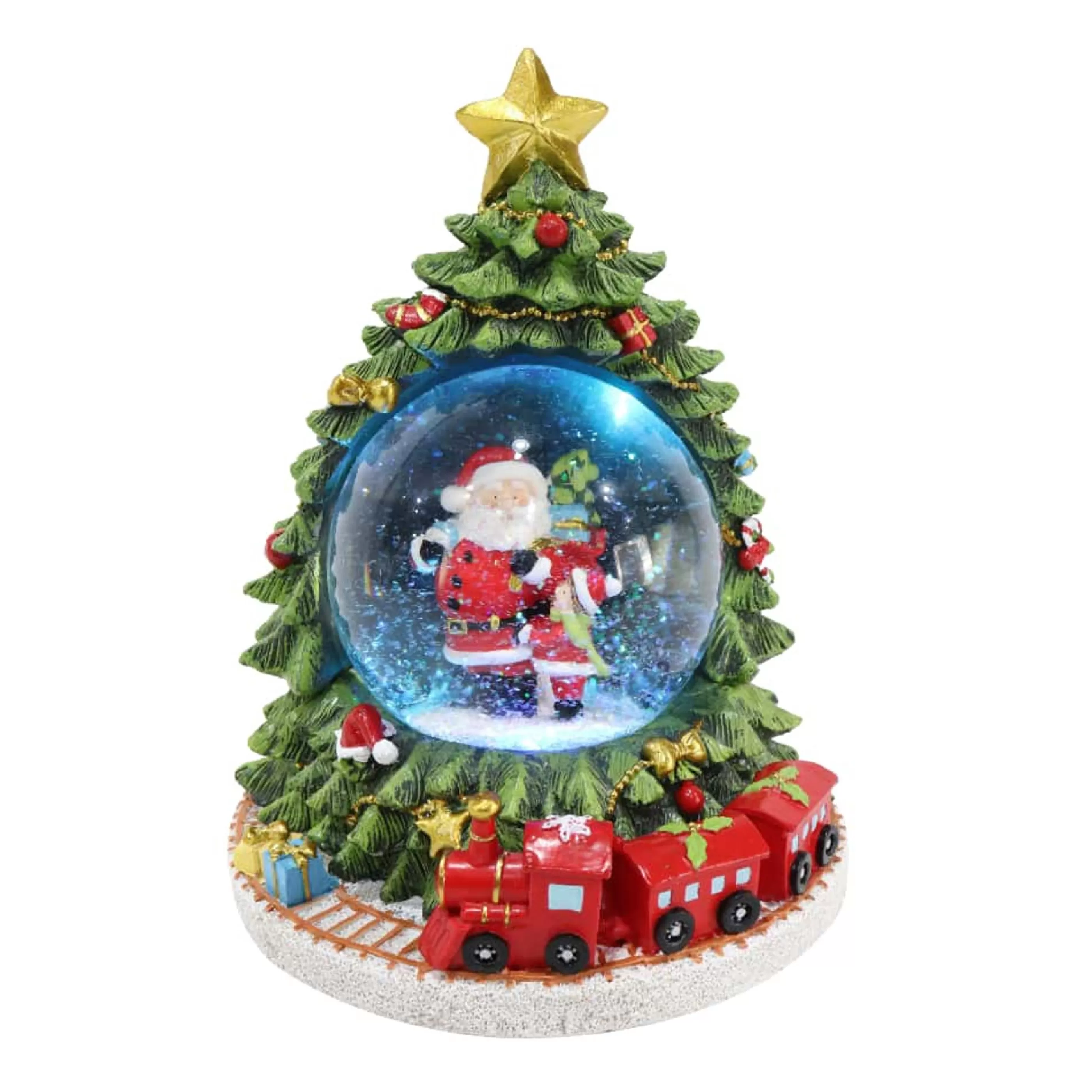 * Table Top Decorations | Christmas Tree Lightup Musical Waterball - 100Mm