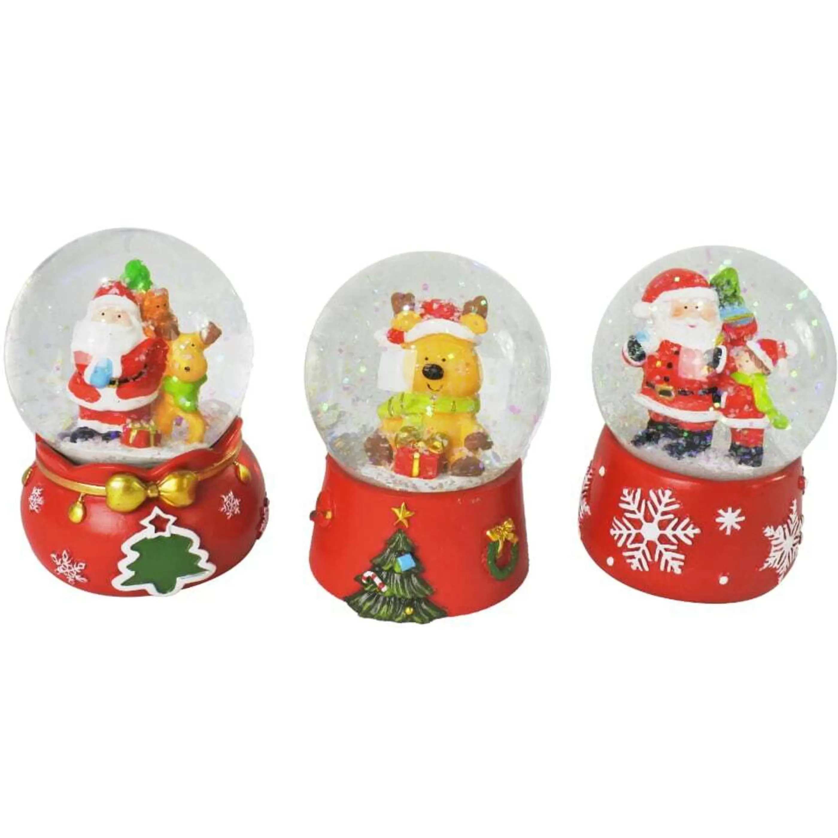 Cheap * Christmas Waterball On Red Base (3 Styles) - 6.5Cm