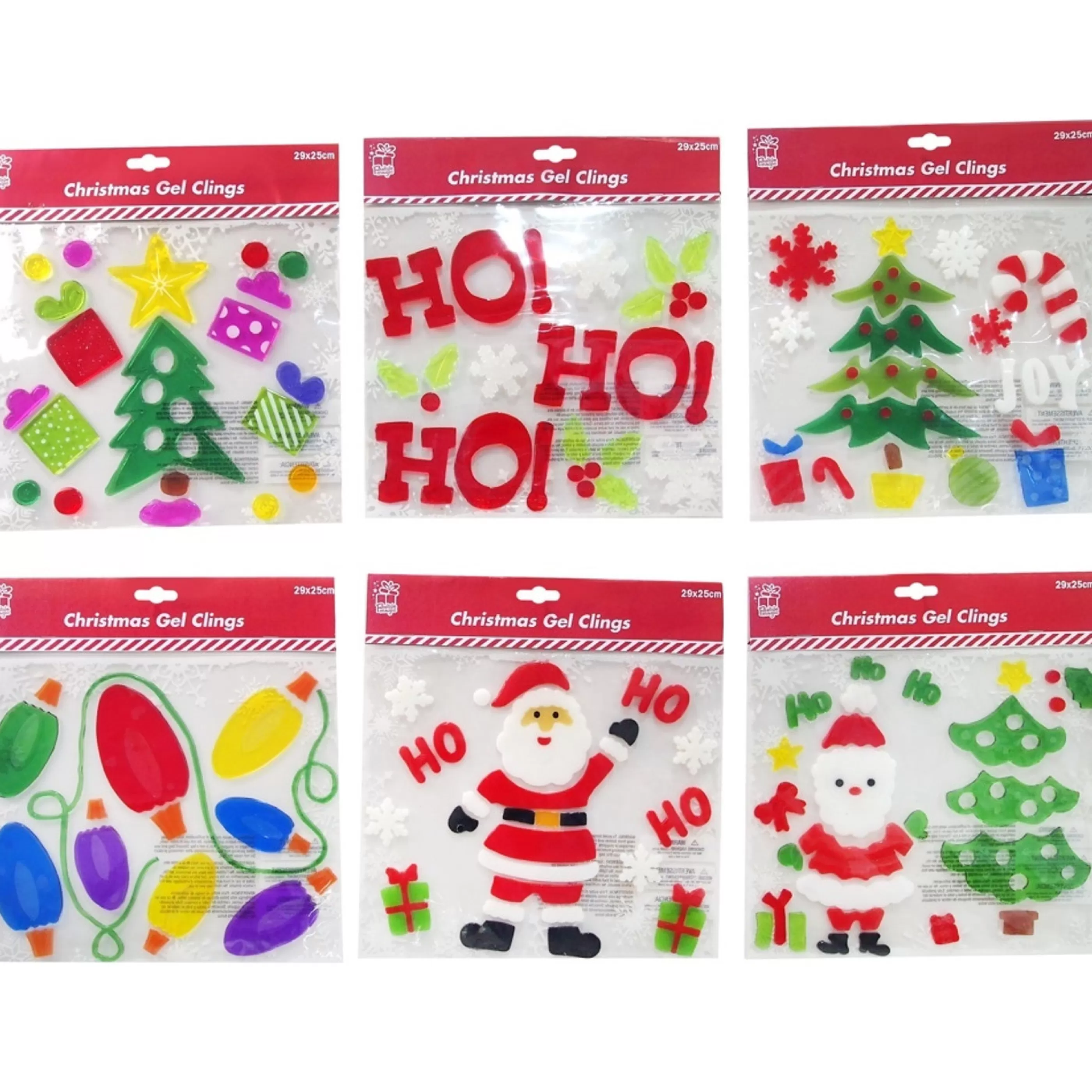 * Wall Signs & Decorations | Christmas Window Gel Clings