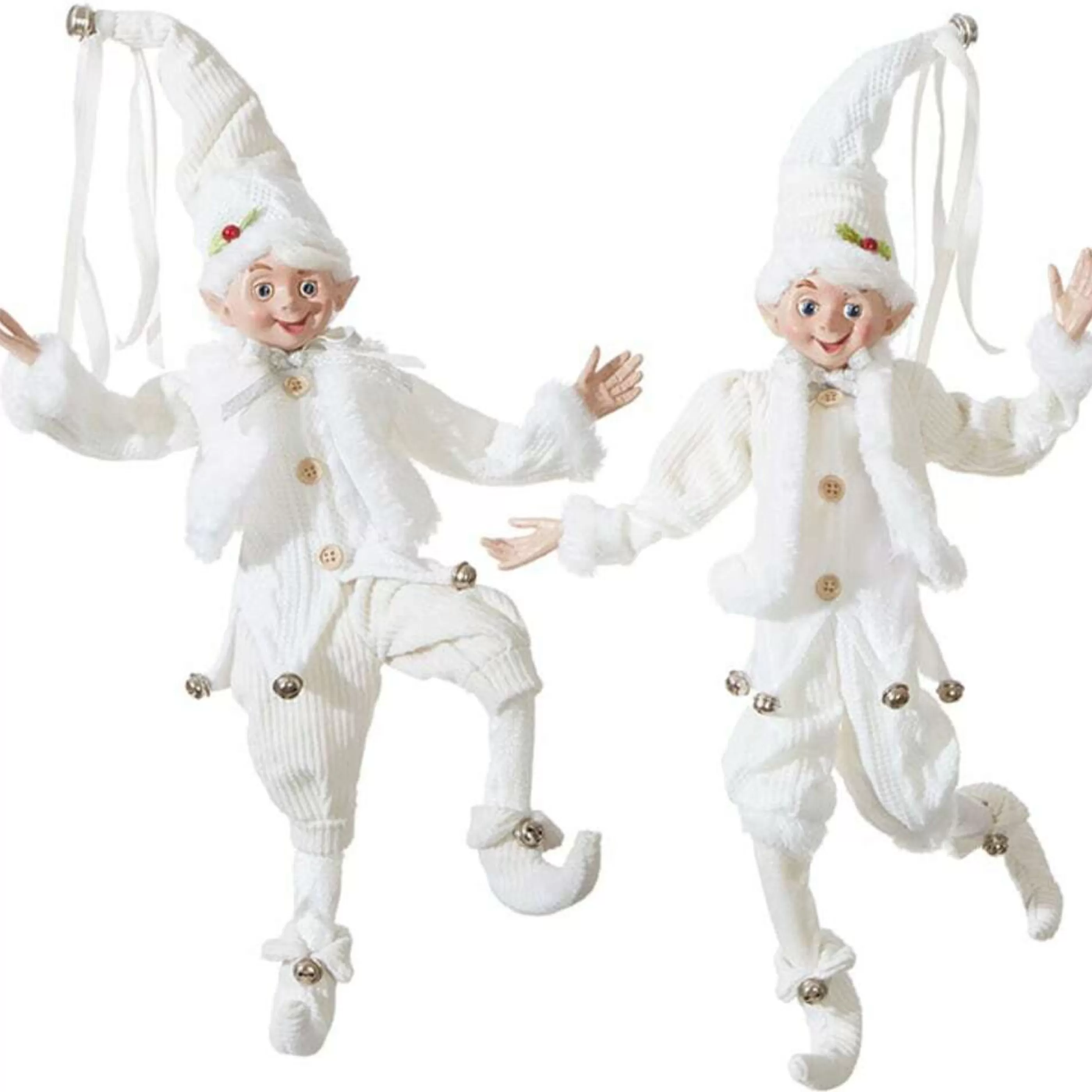 Discount RAZ Imports Christmas Winter Snow Posable Elf (2 Styles) - 41Cm