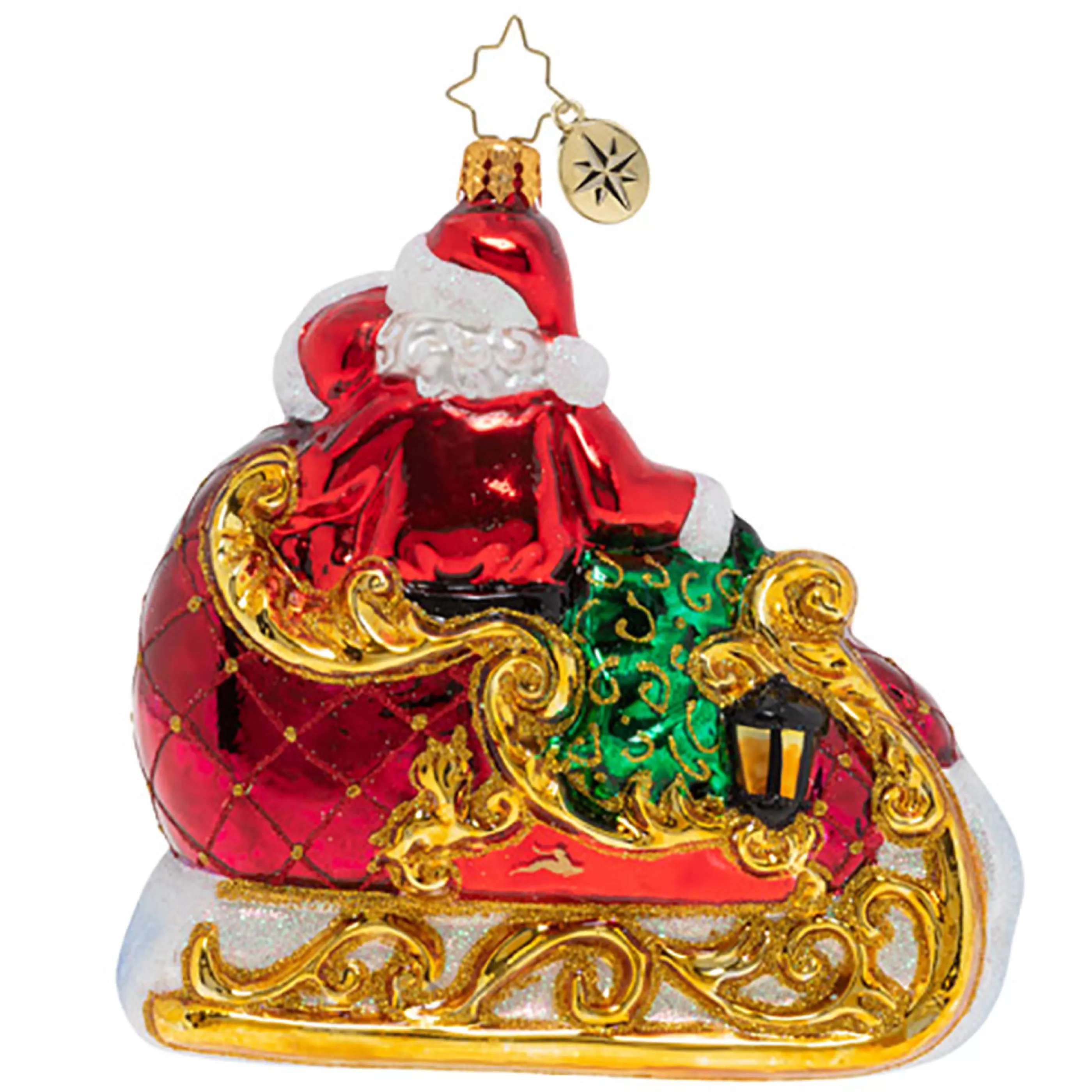 Christopher Radko Hanging Christmas Ornaments | Glass Date Night Ornament - 12Cm