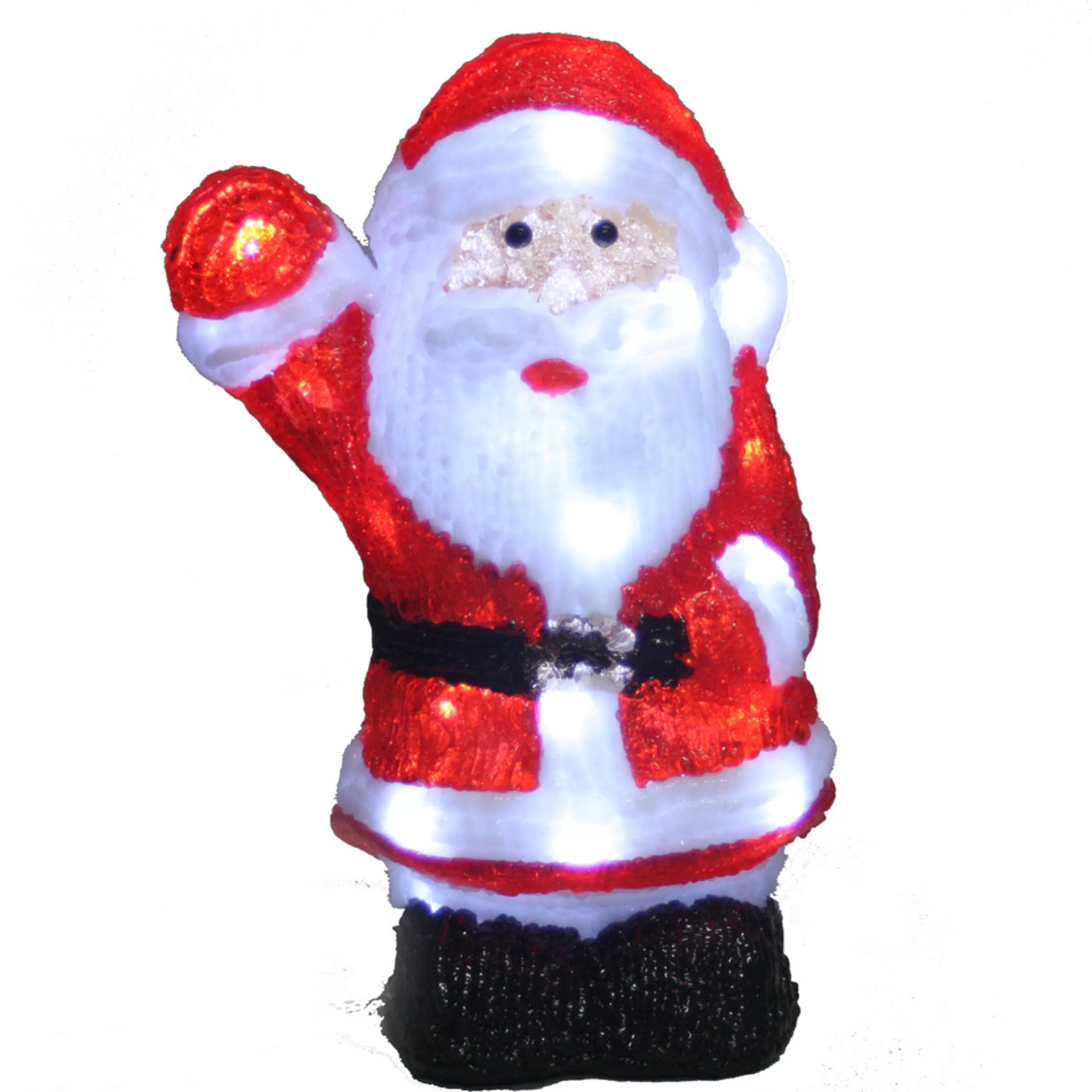 Hot Connectable Ready Lights Connectable Led Acrylic Santa Claus Light - 28Cm