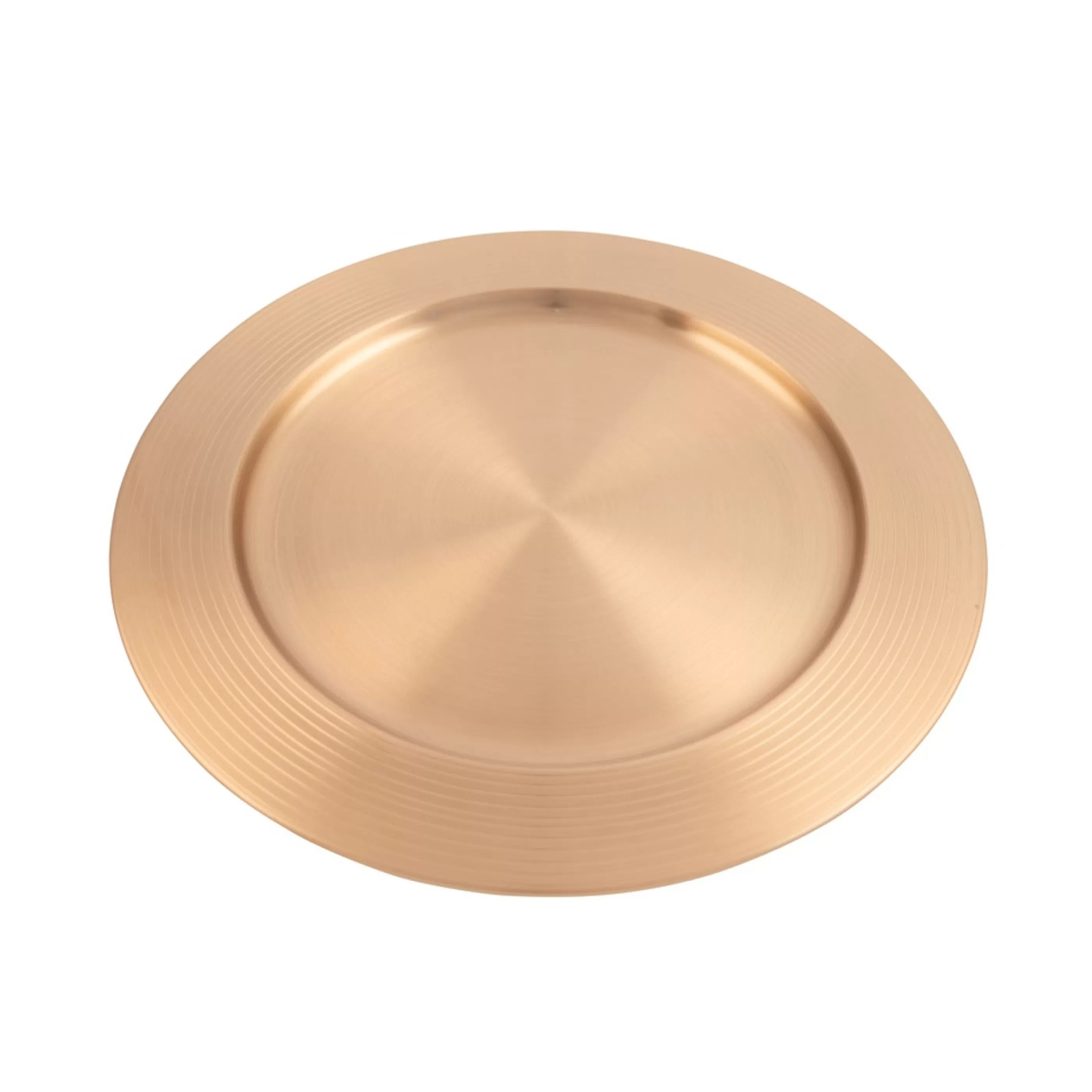 Flash Sale * Copper Stainless Steel Charger Plate - 33Cm