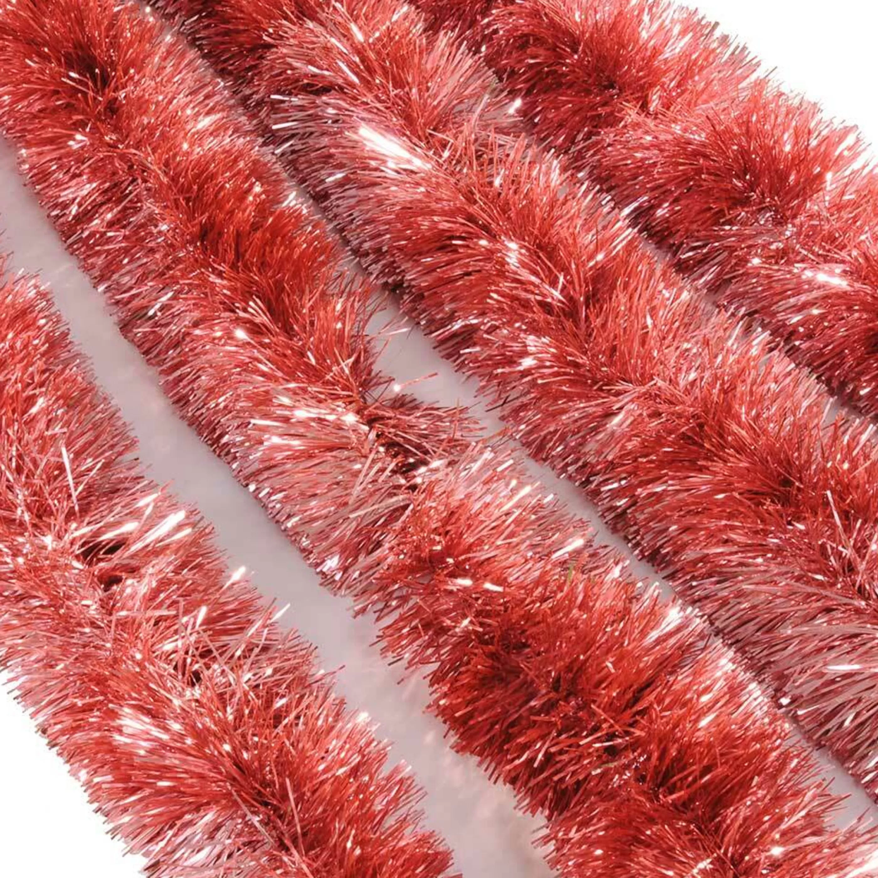 * Christmas Tinsel & Foil Decorations | Copper Tinsel Plush (12 Ply) - 5M