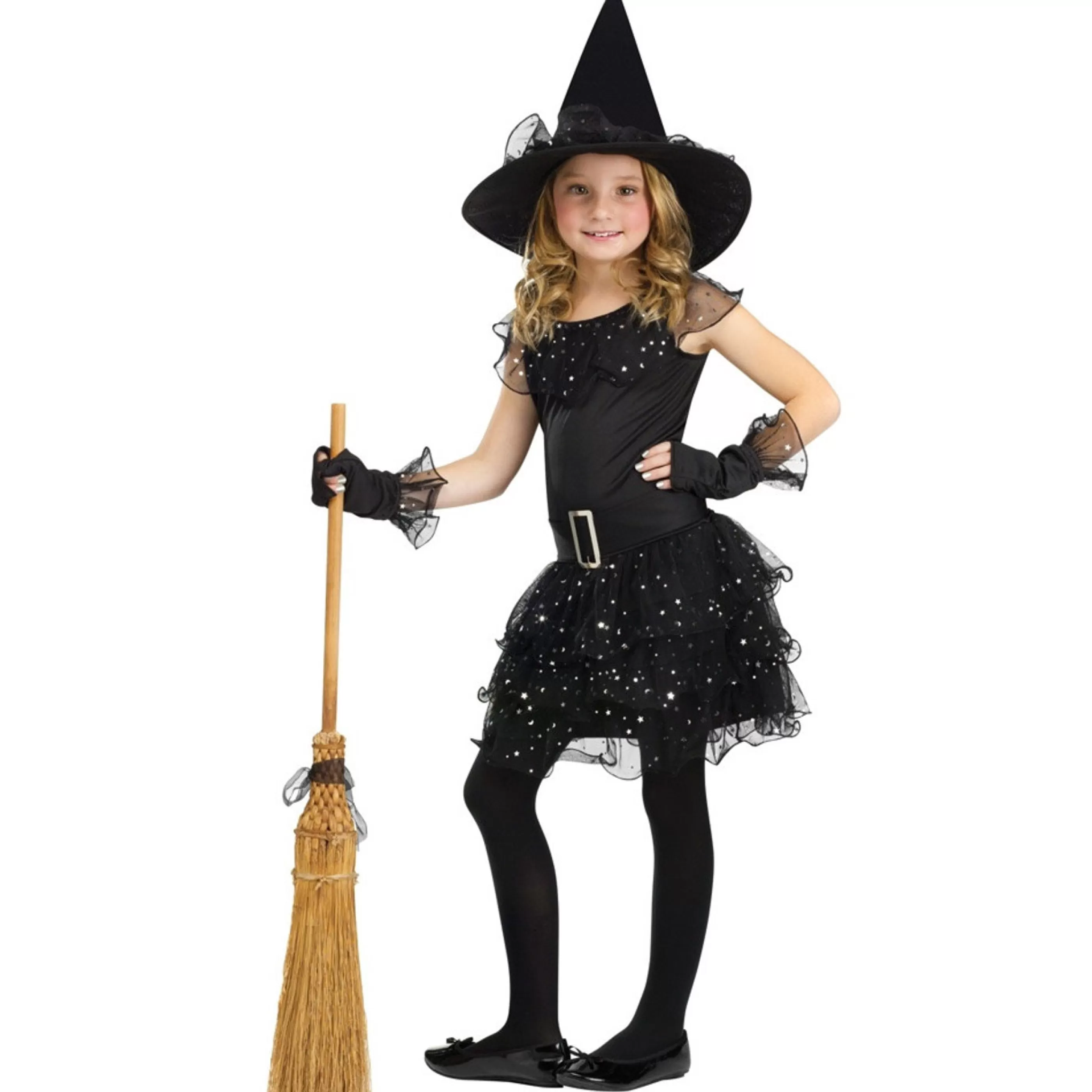 Online Witches of Halloween Costume Witch Glitter Dress Girls - Child