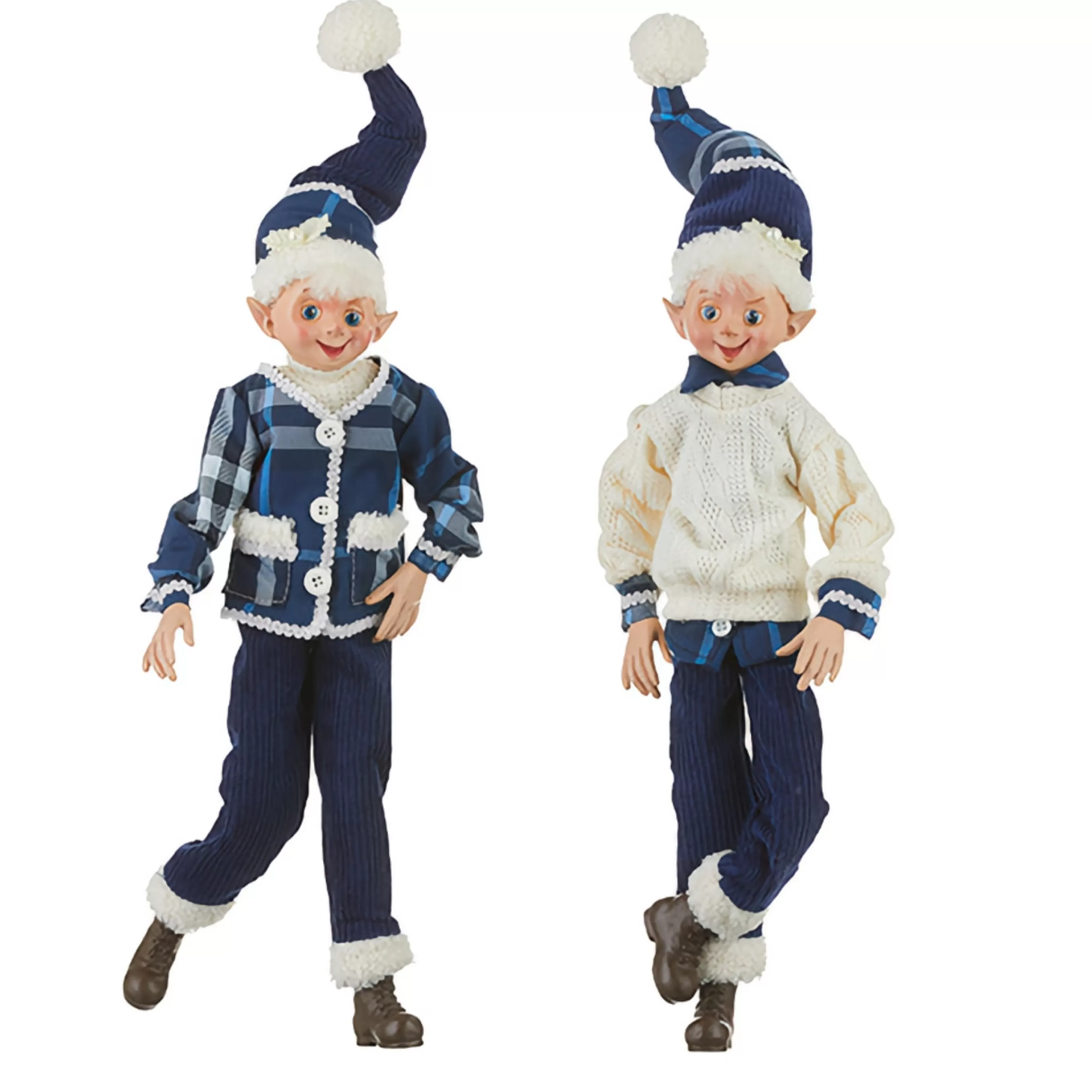 Outlet RAZ Imports Cozy Knit Posable Elf (2 Styles) - 40.5Cm