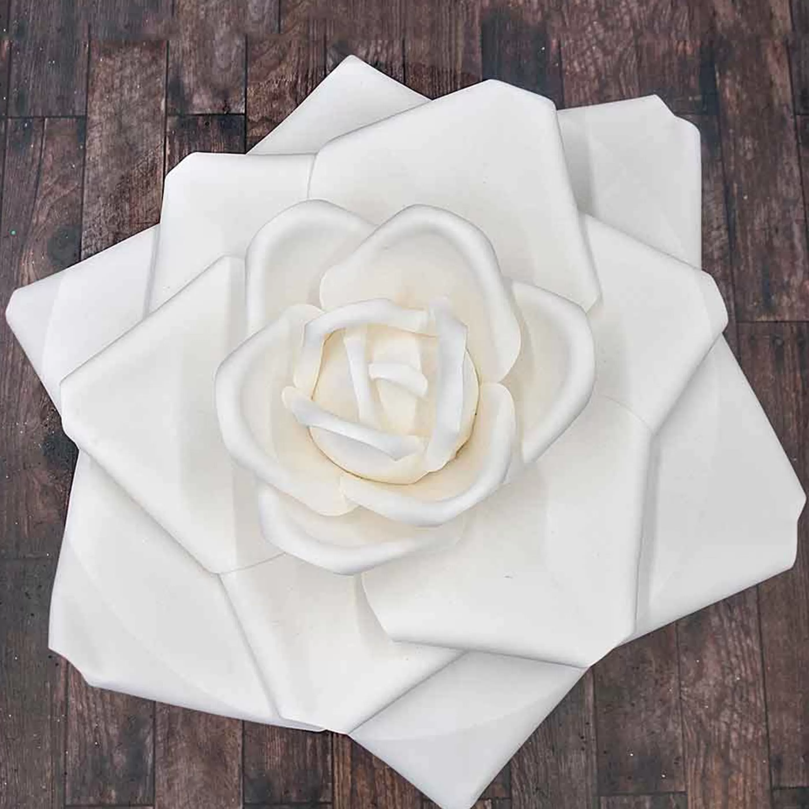 * Floristry | Cream Rose Head - 61Cm