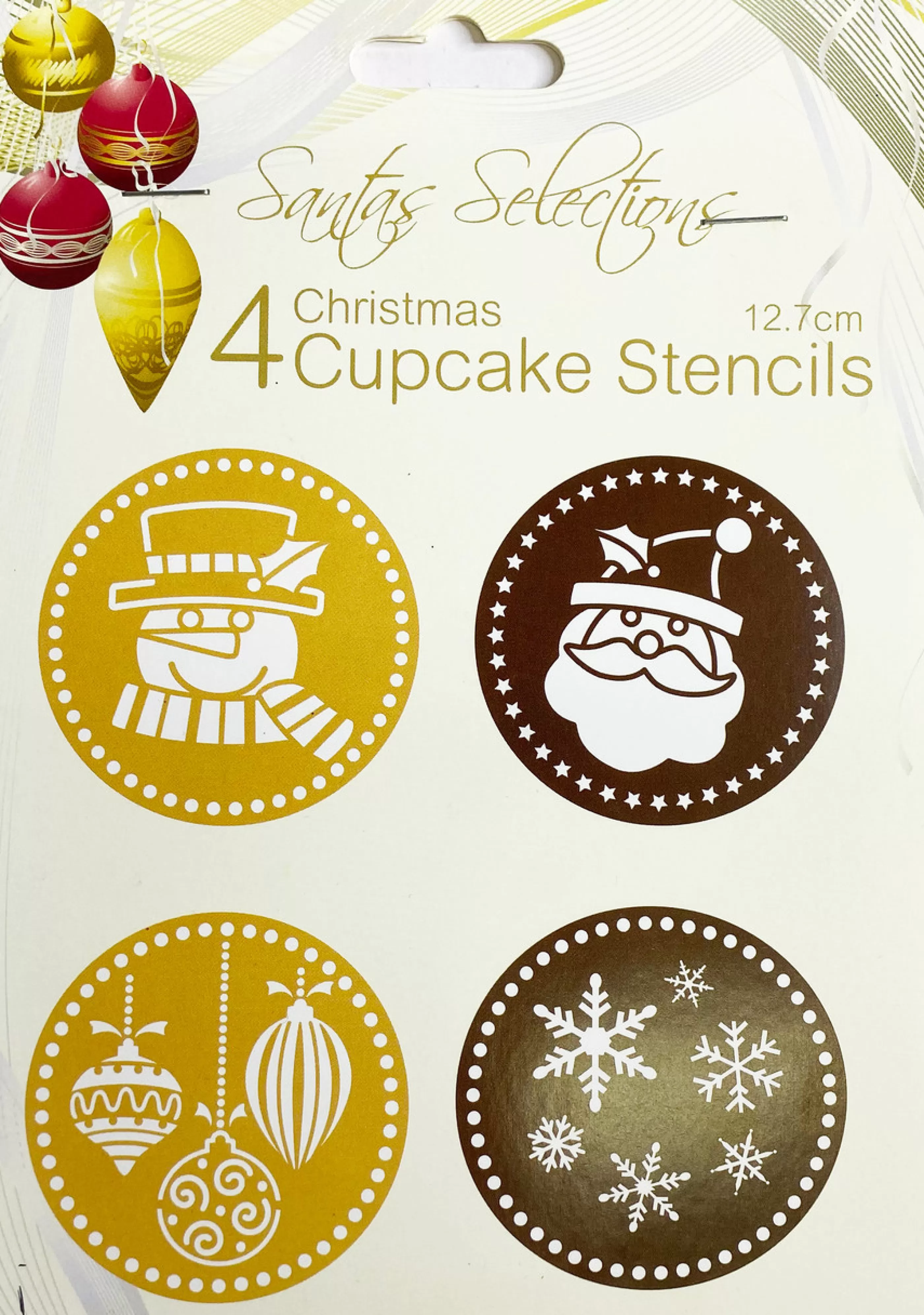 Store * Cupcake Stencils (4Pk) - 12.7Cm