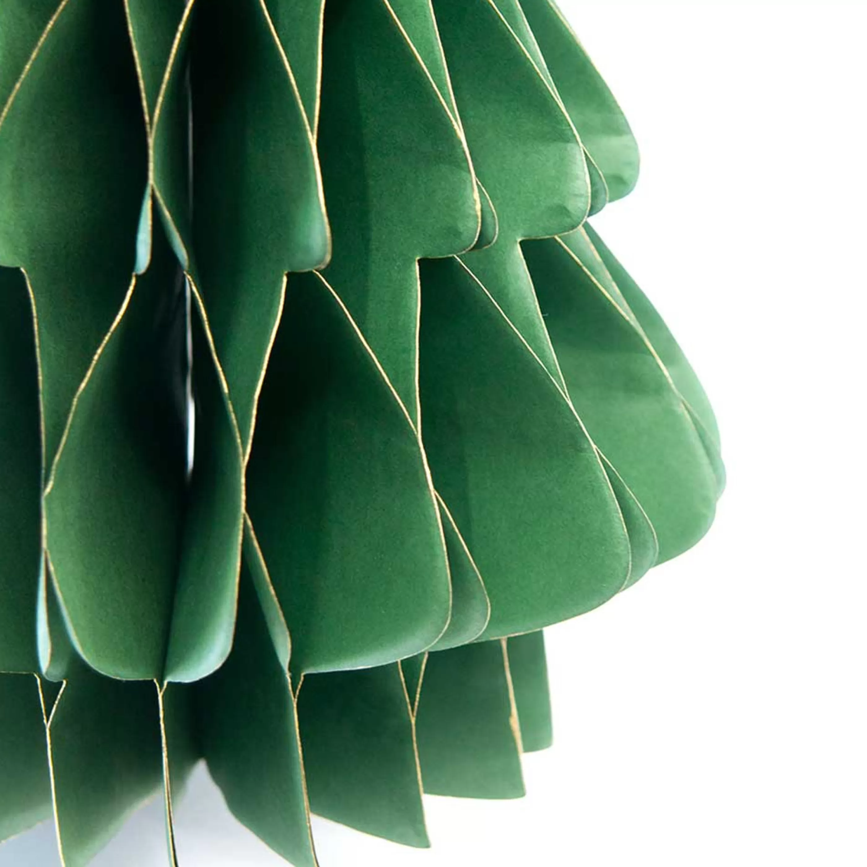 * Hanging Christmas Ornaments | Dark Green Paper Christmas Tree - 30Cm