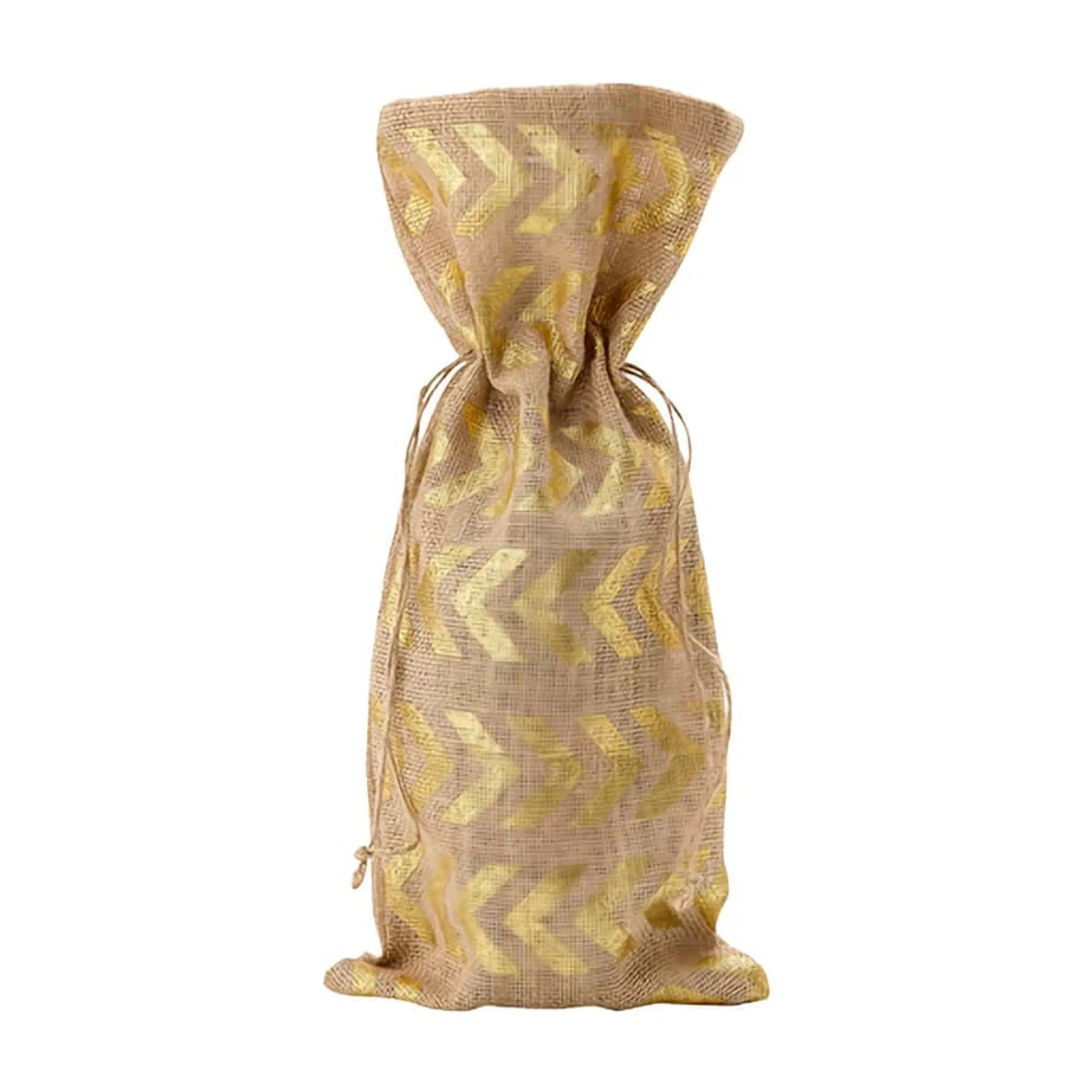 Sale Ladelle Ashdene Dash Gold Jute Wine Bag