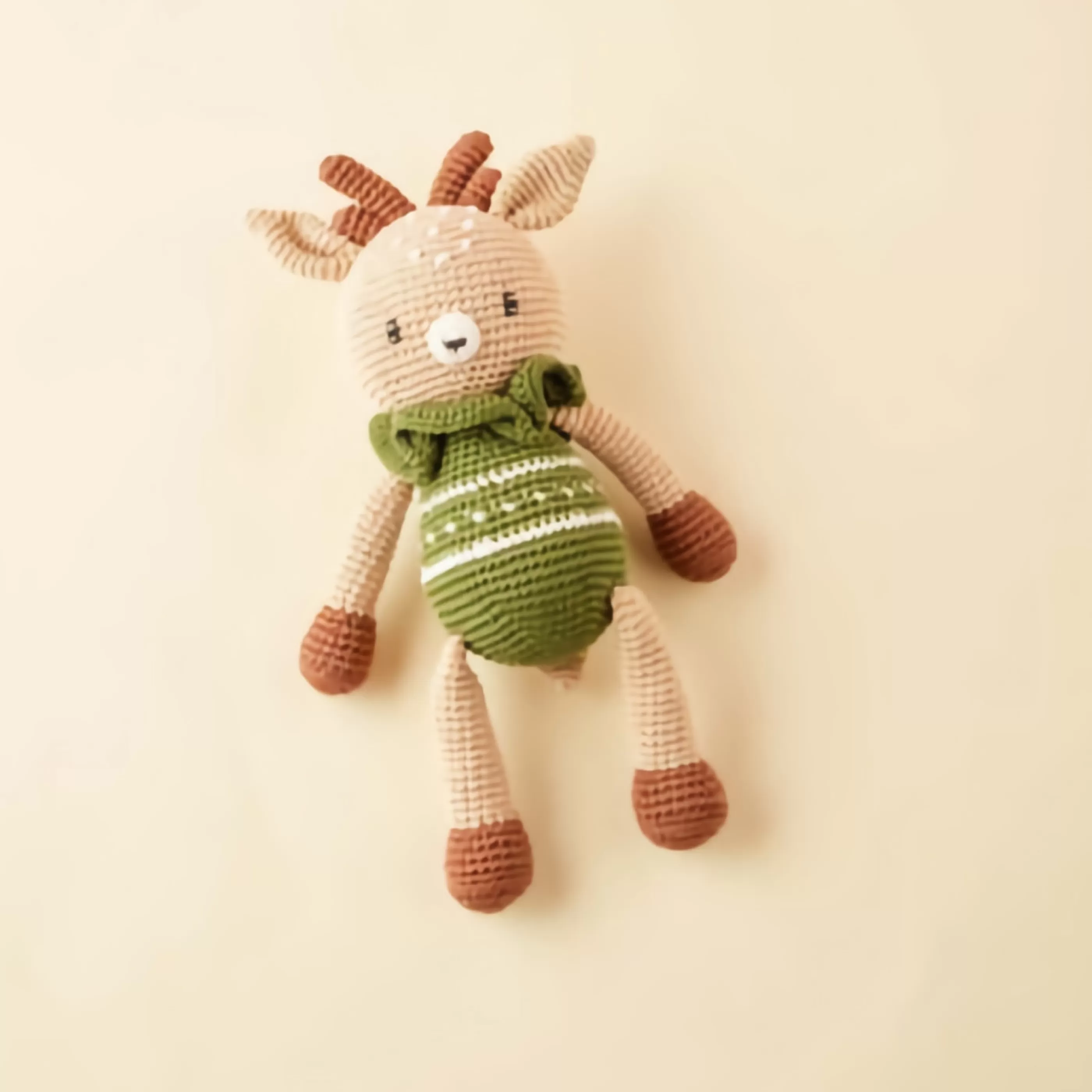 * Baby's First Christmas | Dasher Reindeer Crochet Christmas Animal - 31Cm