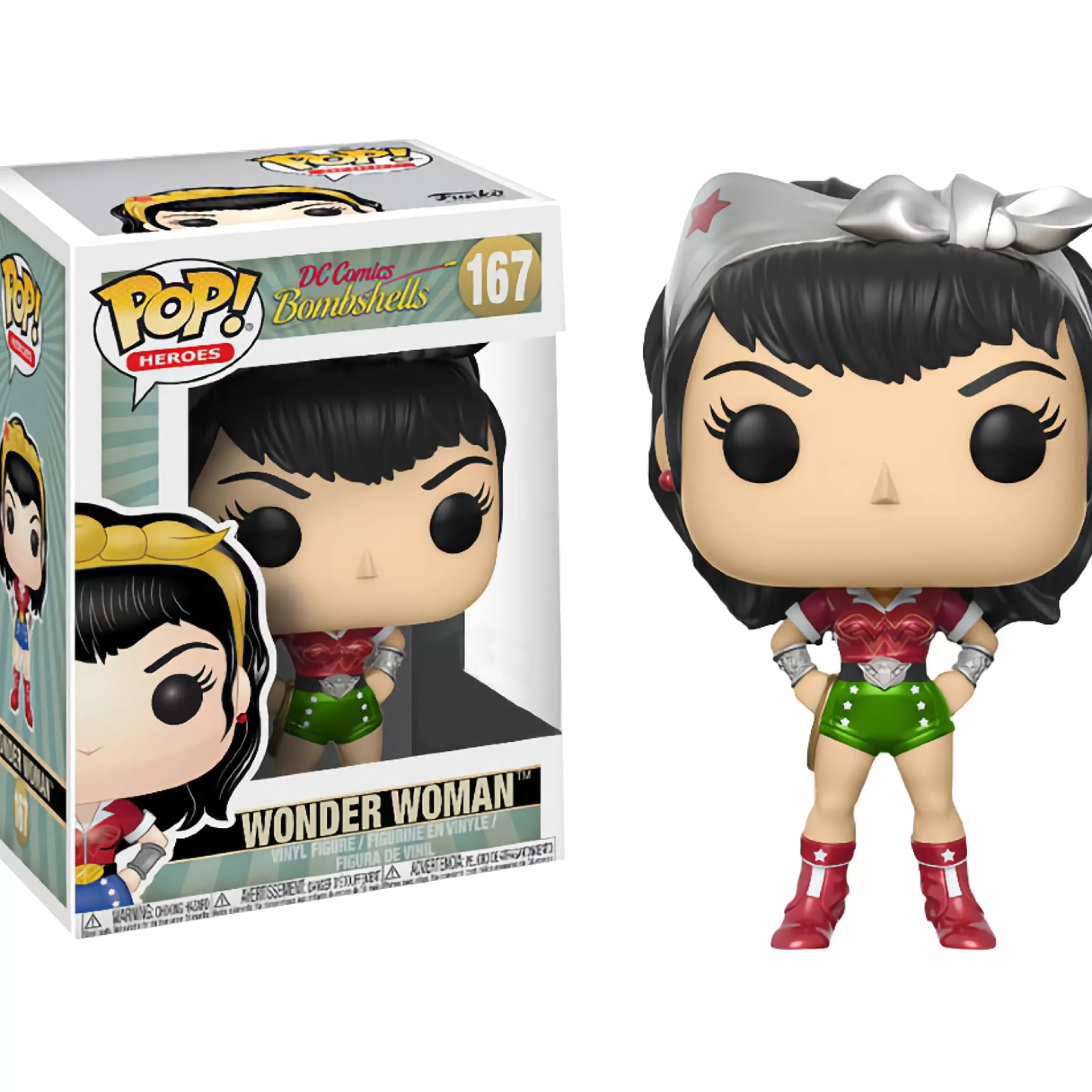 Funko Pop! (Holiday) Table Top Decorations | Dc Bombshells - Wonder Woman Holiday Pop!