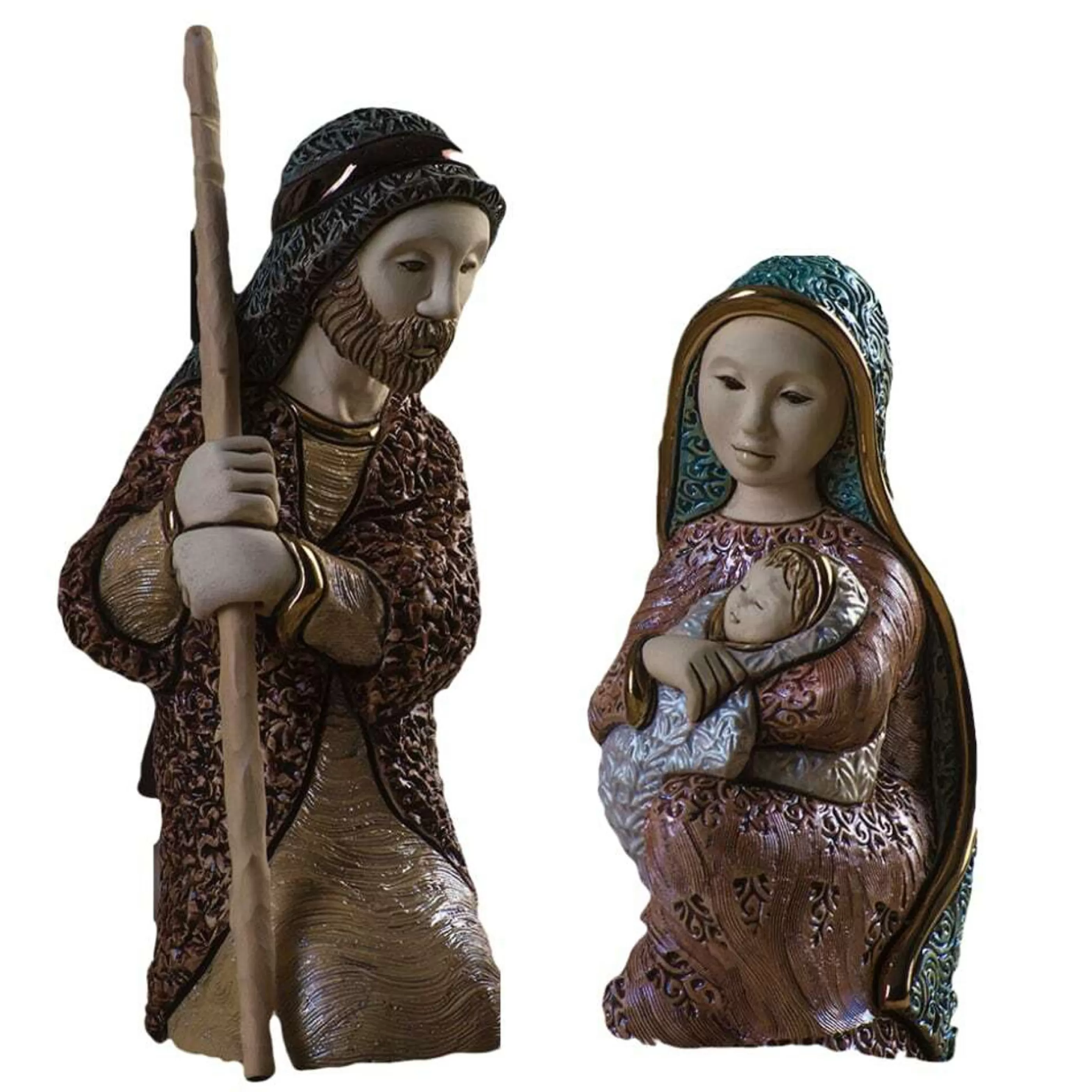 De Rosa Collections Table Top Decorations | De Rosa Nativity Holy Night Mary & Joseph