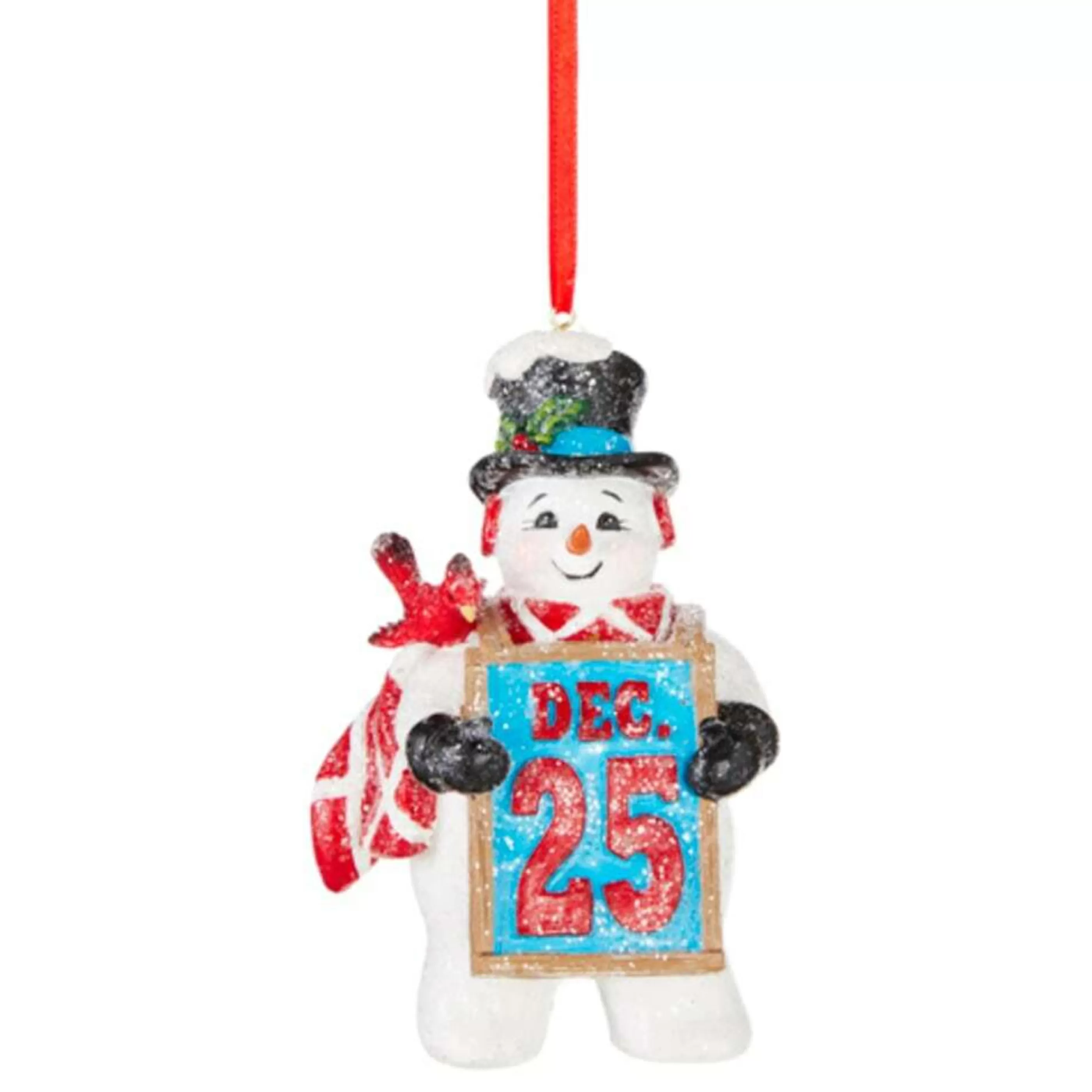 RAZ Imports Hanging Christmas Ornaments | December 25 Christmas Day Ornament (2 Styles) -11.5Cm