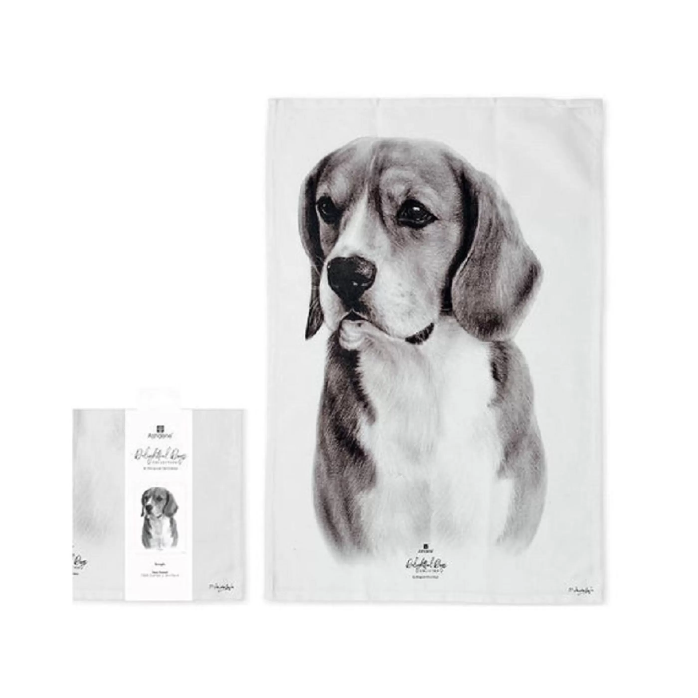 Hot Ladelle Ashdene Delightful Dogs Beagle Kitchen Towel - 70Cm