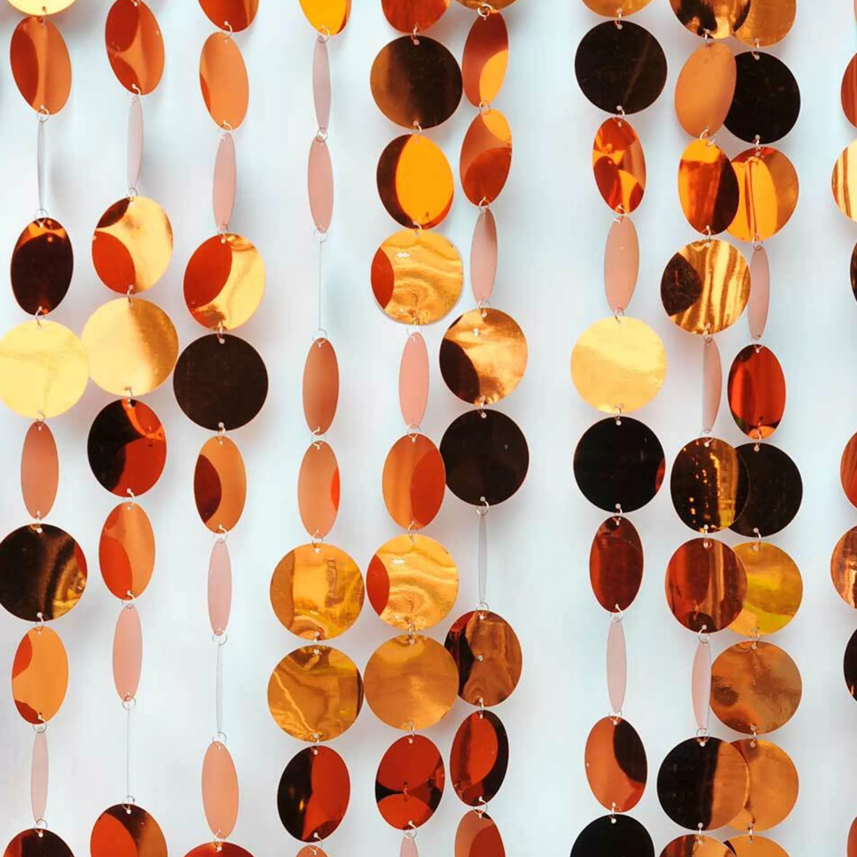 * Garlands | Disc Garland Orange - 250Cm