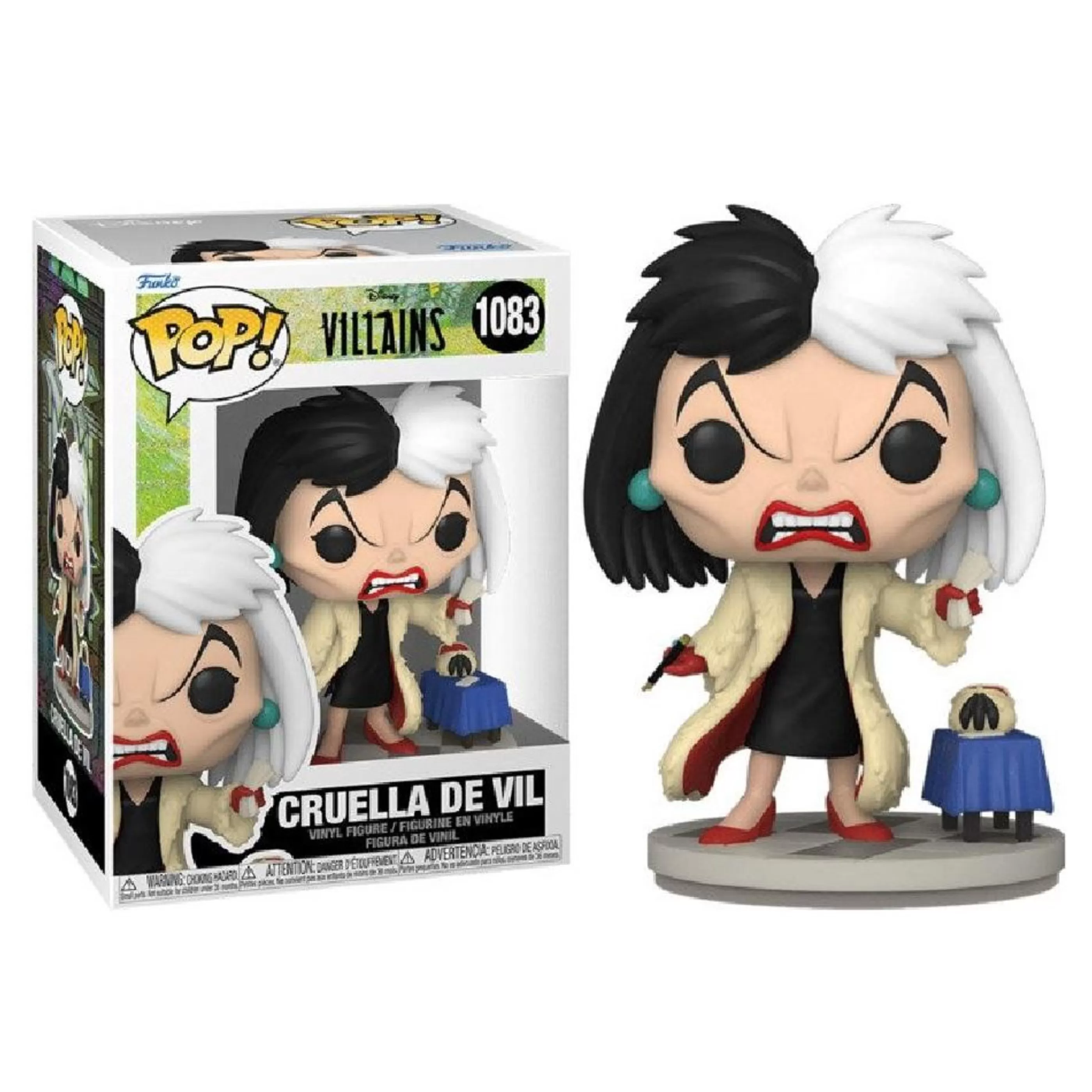 Funko Pop! (Holiday) Table Top Decorations | Disney - Villains Cruella De Vil Funko Pop! Vinyl