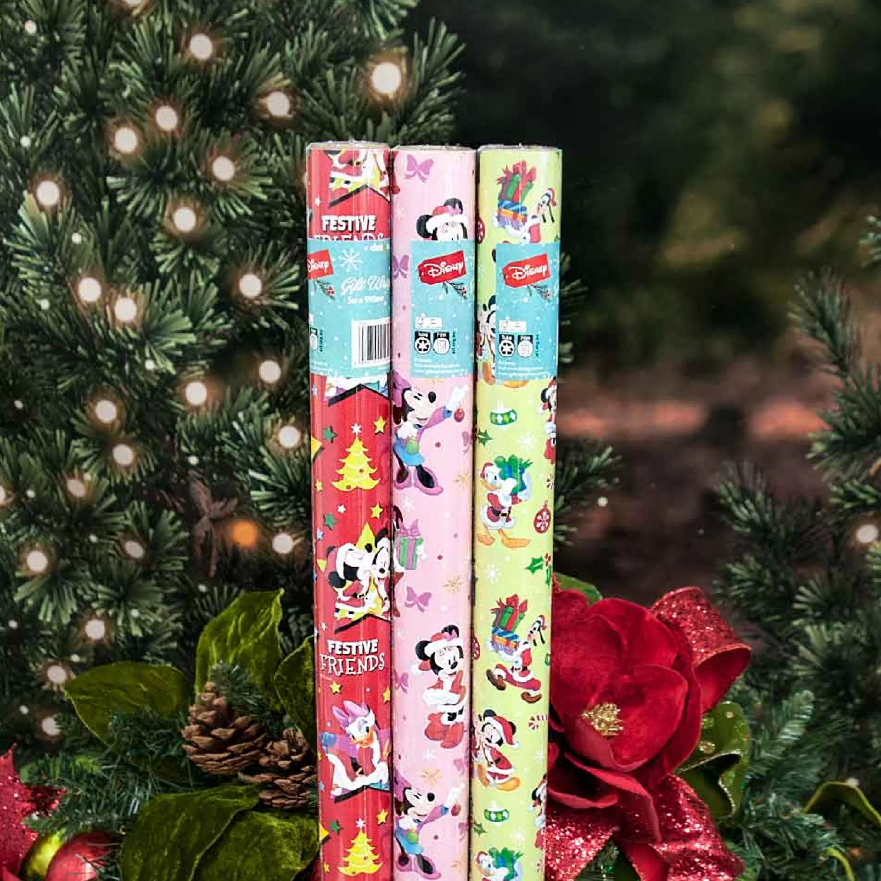 Best Sale Disney Christmas Decorations Disney Gift Wrapping Paper (3 Styles) - 99Cm